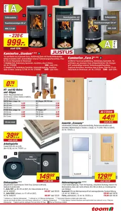 Toom Baumarkt - Prospekt ab 04.10.2025 gültig | Seite: 9 | Produkte: Tür, Kaminofen