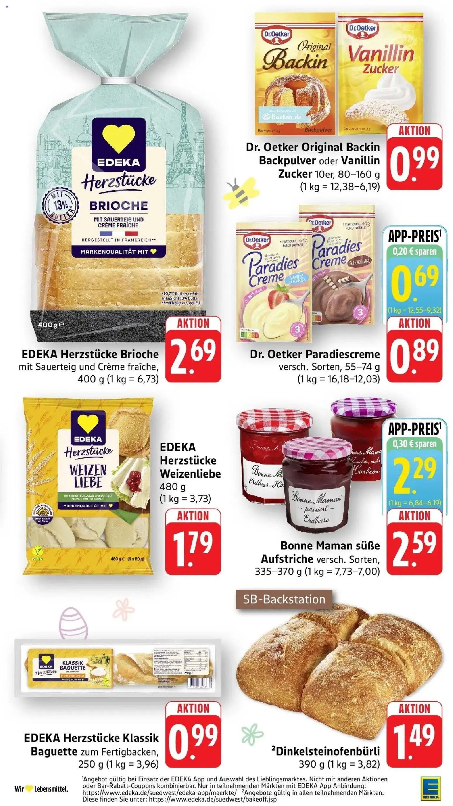 Edeka prospekt Friedrichsthal	 – gültig ab 30.03.2026 | Seite: 31 | Produkte: Schokolade, Creme, Zucker, Bonne maman
