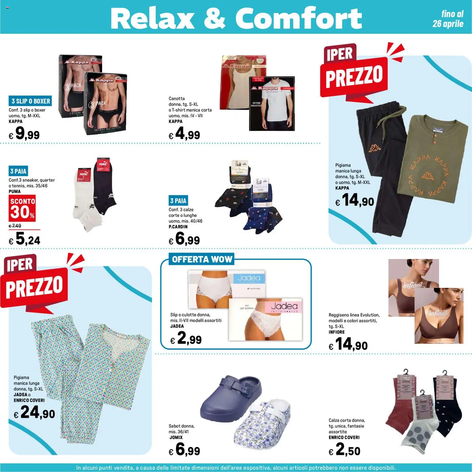 Volantino Iper del 27.03.2026 | Pagina: 37 | Prodotti: Canotta, Reggiseno, Slip, Boxer