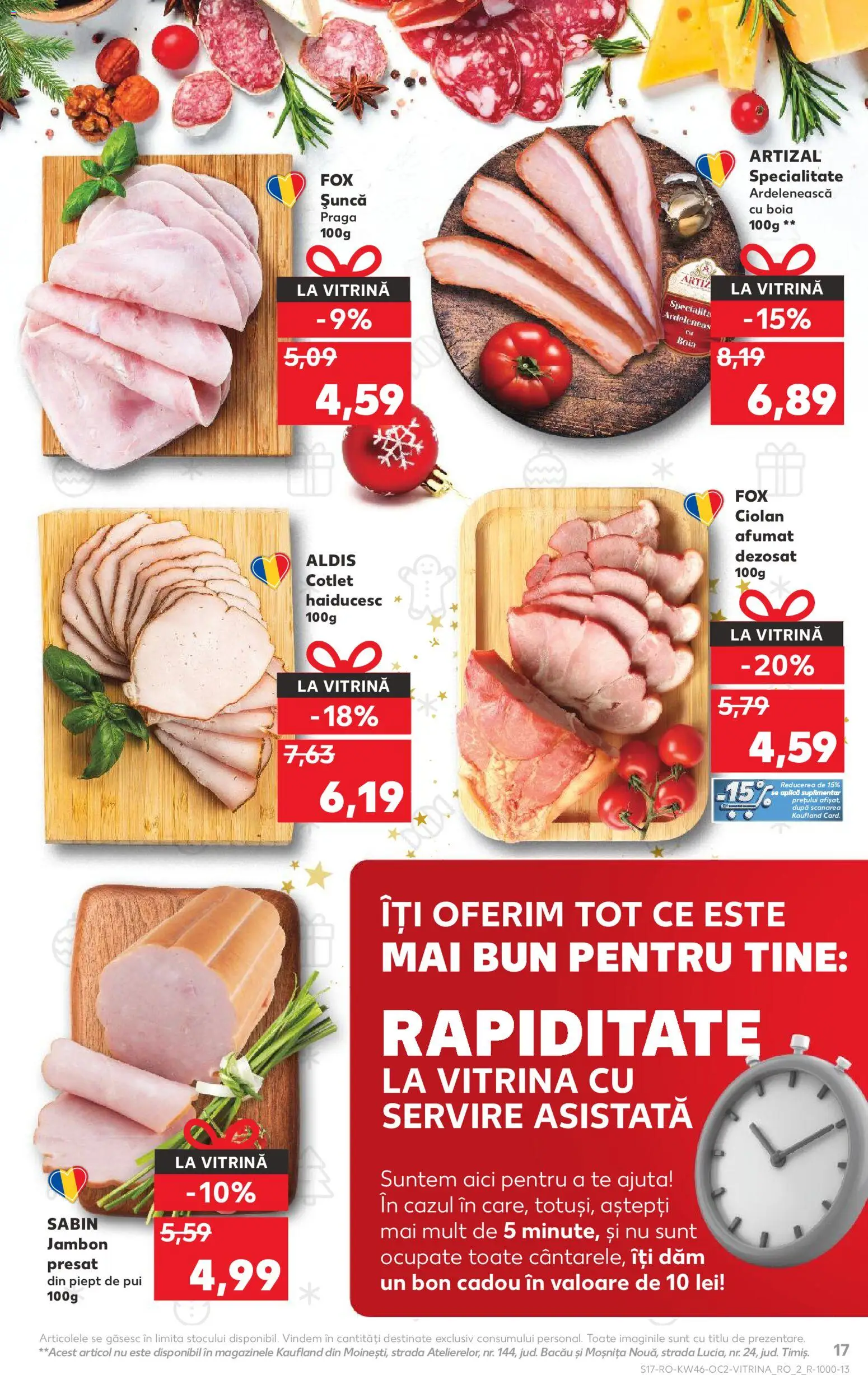 Noul catalog Kaufland – valabil de la 12.11.2025 | Pagină: 17 | Produse: Lait de coco, Hacıyatmaz Kedi Oyuncağı, Vitrină, Șuncă