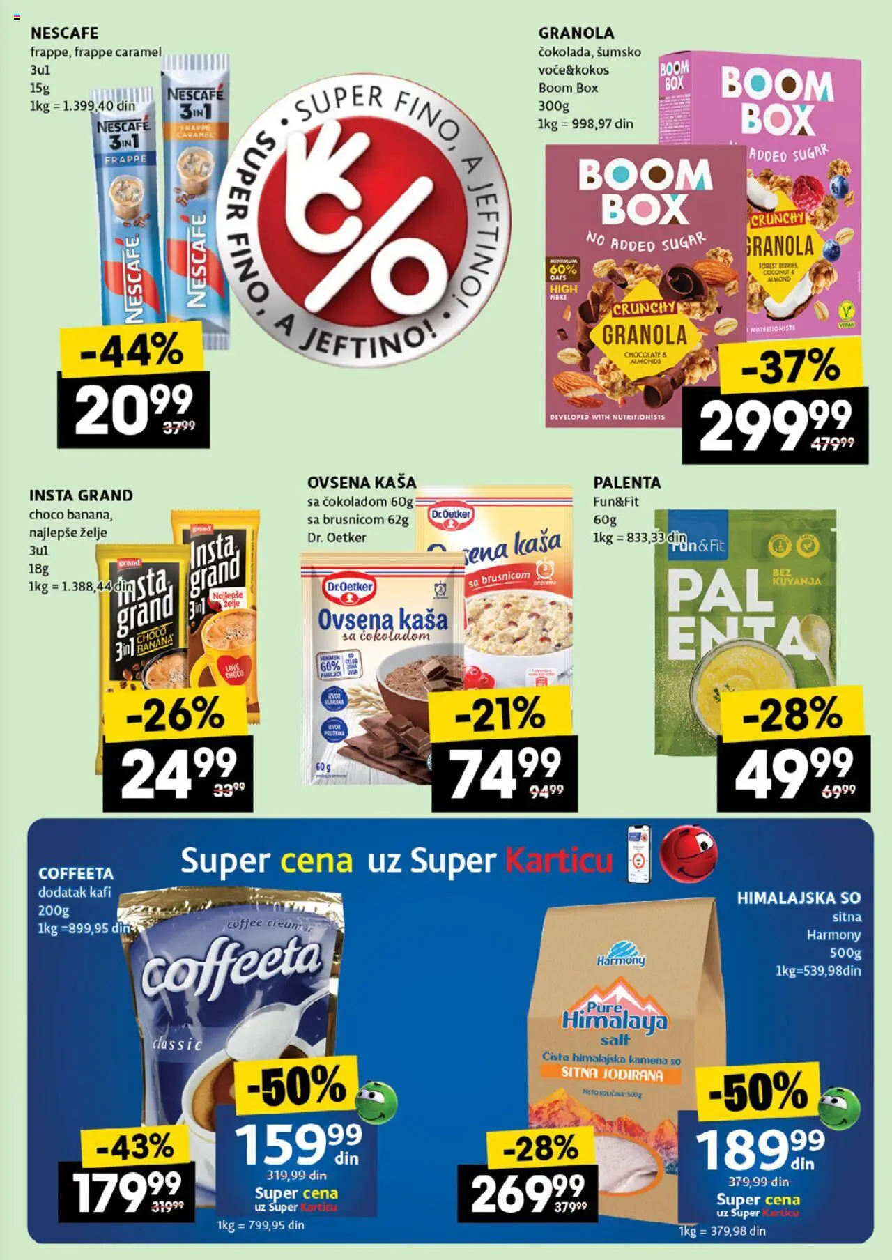 Idea katalog - važi od 03.07.2025 | Strana: 29 | Proizvode: Palenta, Granola, So, Dr. Oetker