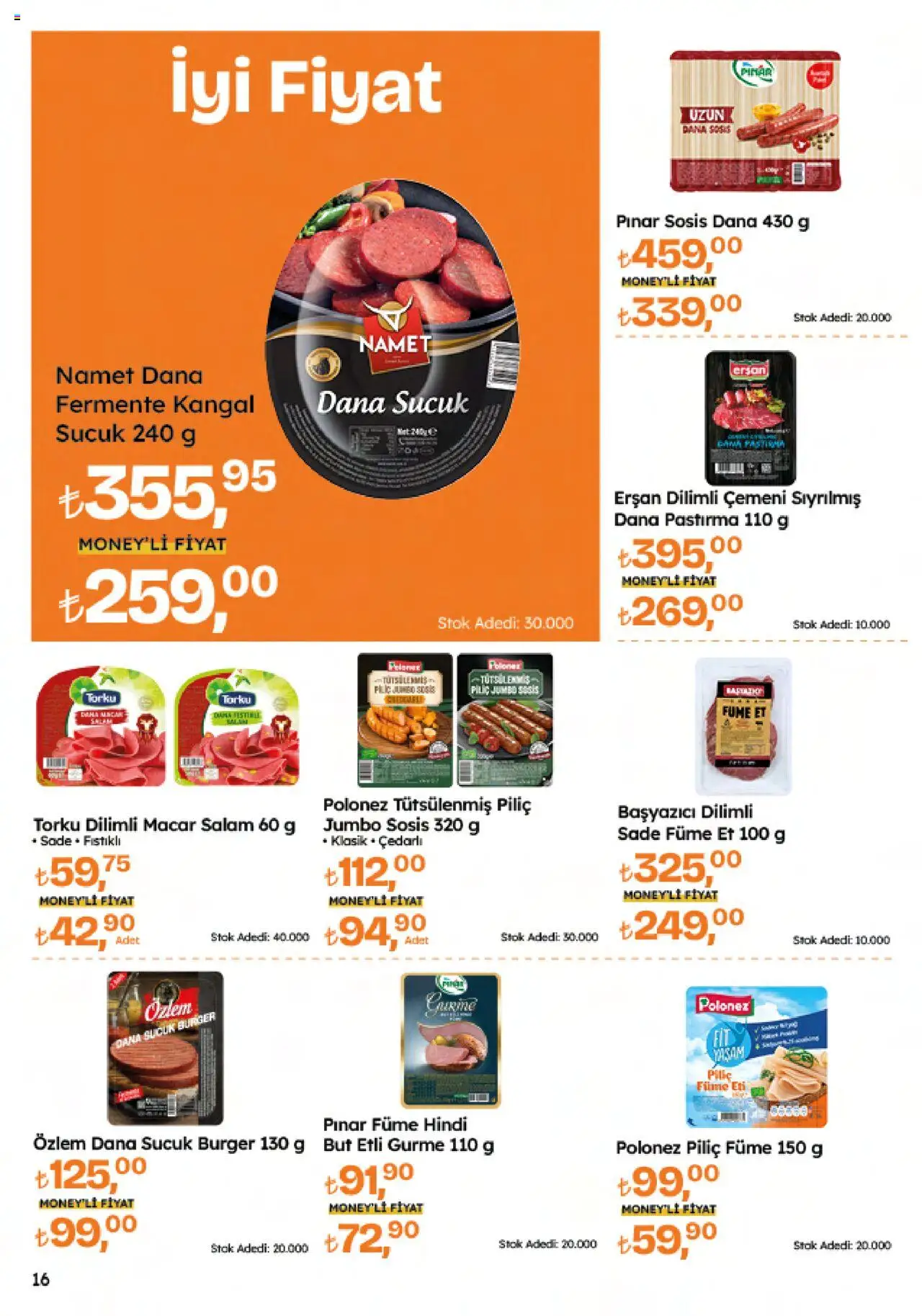 Migros Katalog - Migroskop - 09.10.2025 tarihinden itibaren geçerlidir | Sayfa: 16 | Ürünler: Salam, Sosis, Piliç, Sucuk