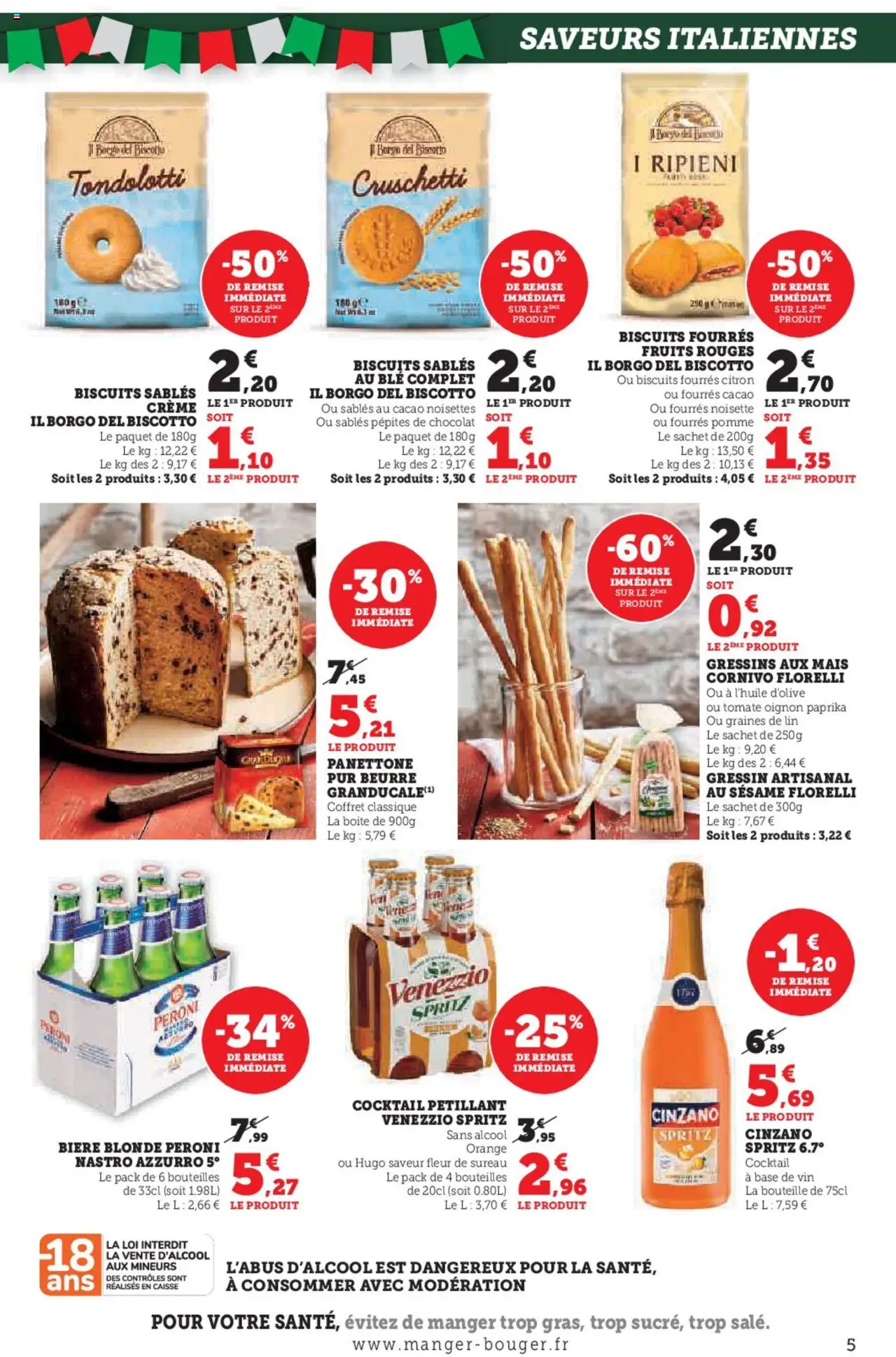  | Page: 5 | Produits: Base, Oignon, Chocolat, Vin