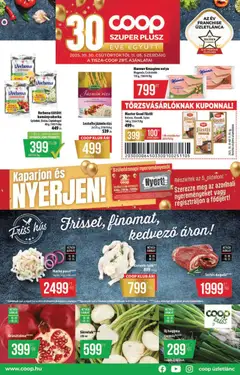 COOP - Szuper Plusz / Tisza - amely érvényes a következő dátumtól: 30.10.2025
