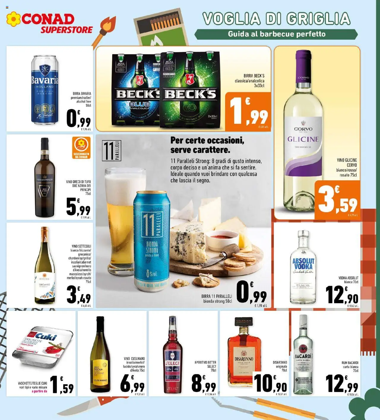 Volantino Conad del 13.08.2025 | Pagina: 13 | Prodotti: Birra, Vino, Rum, Aperitivo