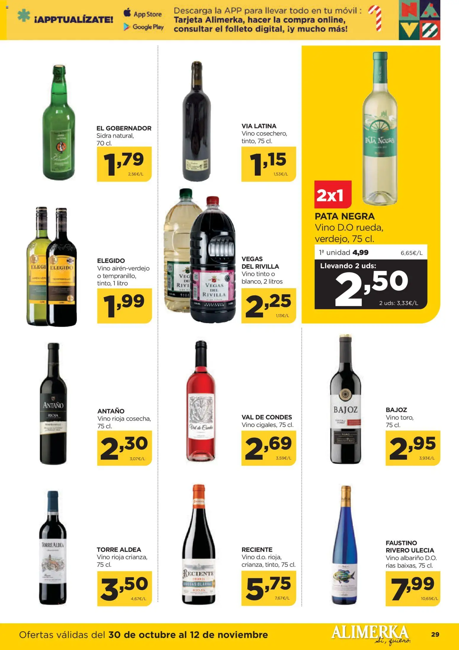 Alimerka folleto Asturias │ válido desde el 30.10.2025 | Página: 29 | Productos: Vino