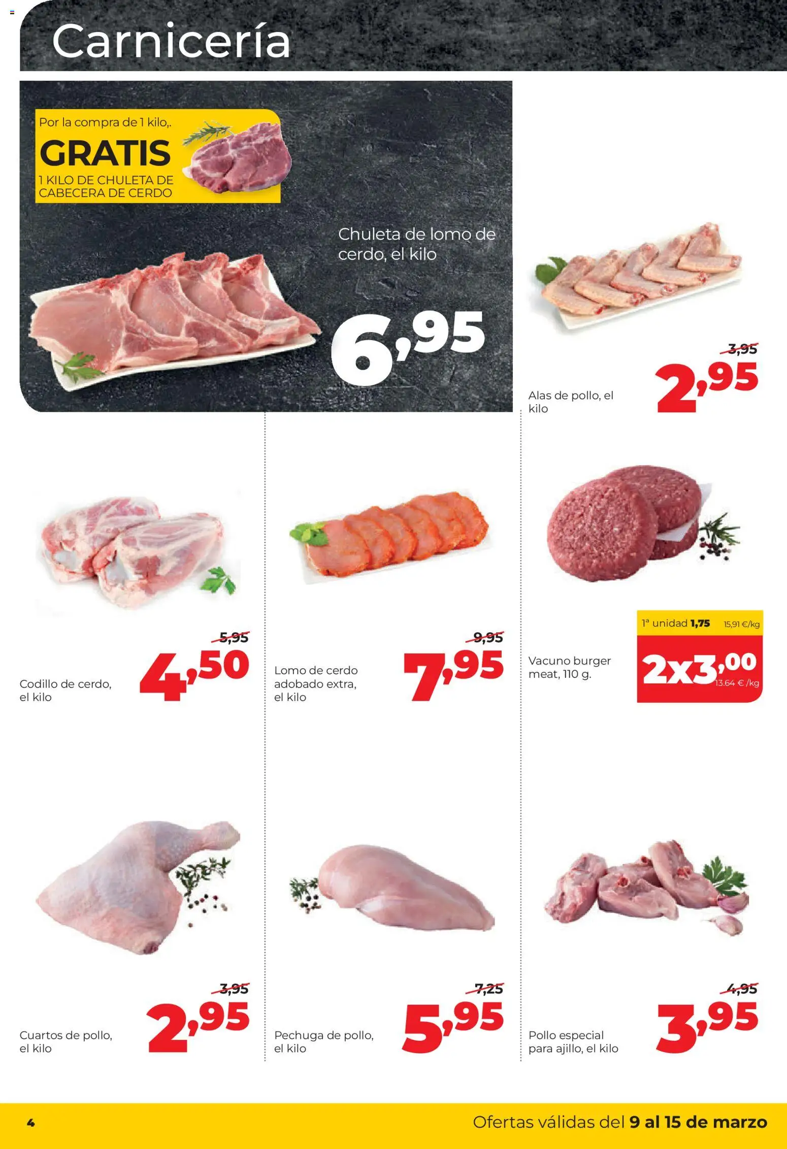 Alimerka folleto Castilla y León │ válido desde el 09.03.2026 | Página: 4 | Productos: Cerdo