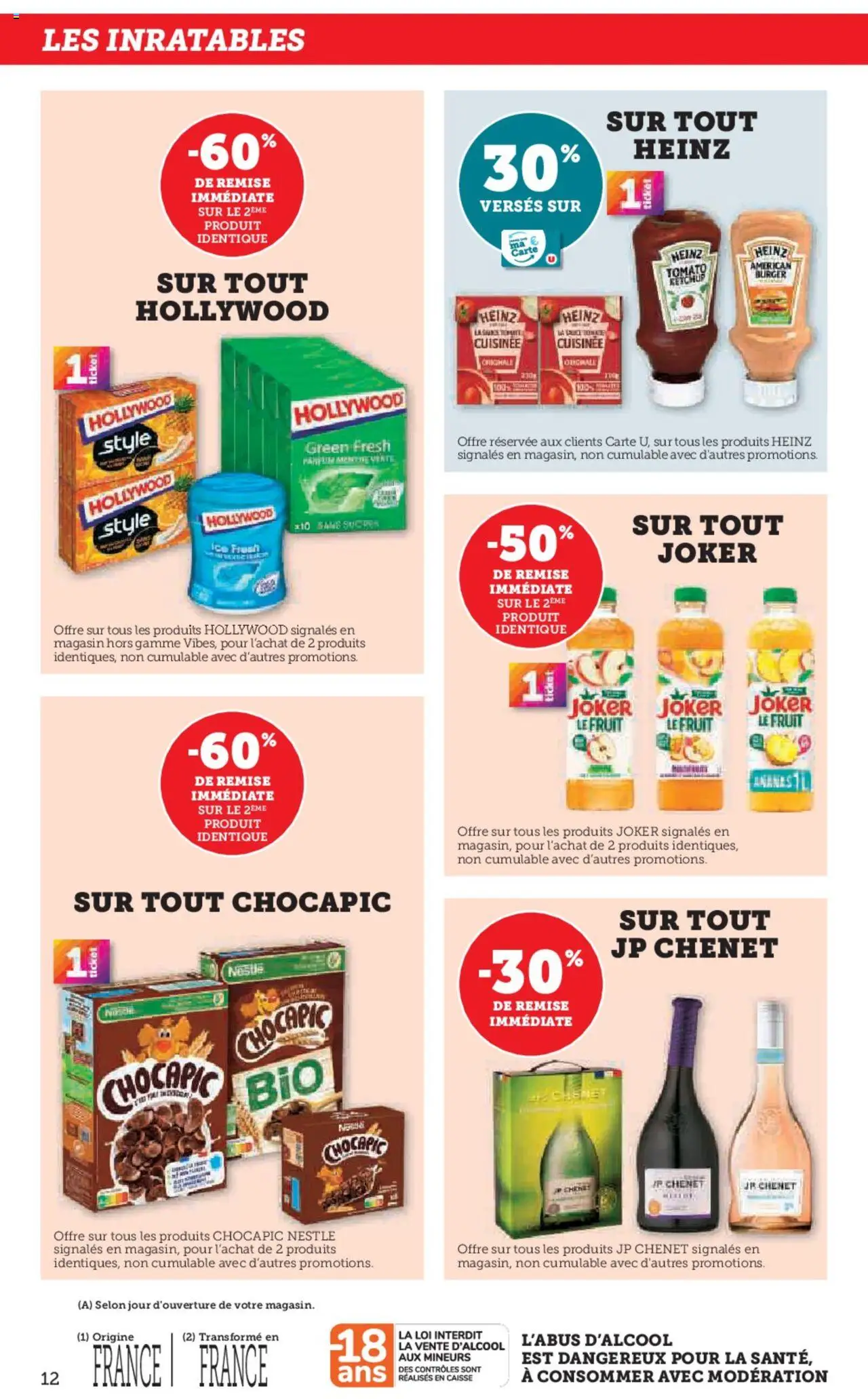{H1} | Page: 12 | Produits: Chocapic, Menthe, Ketchup