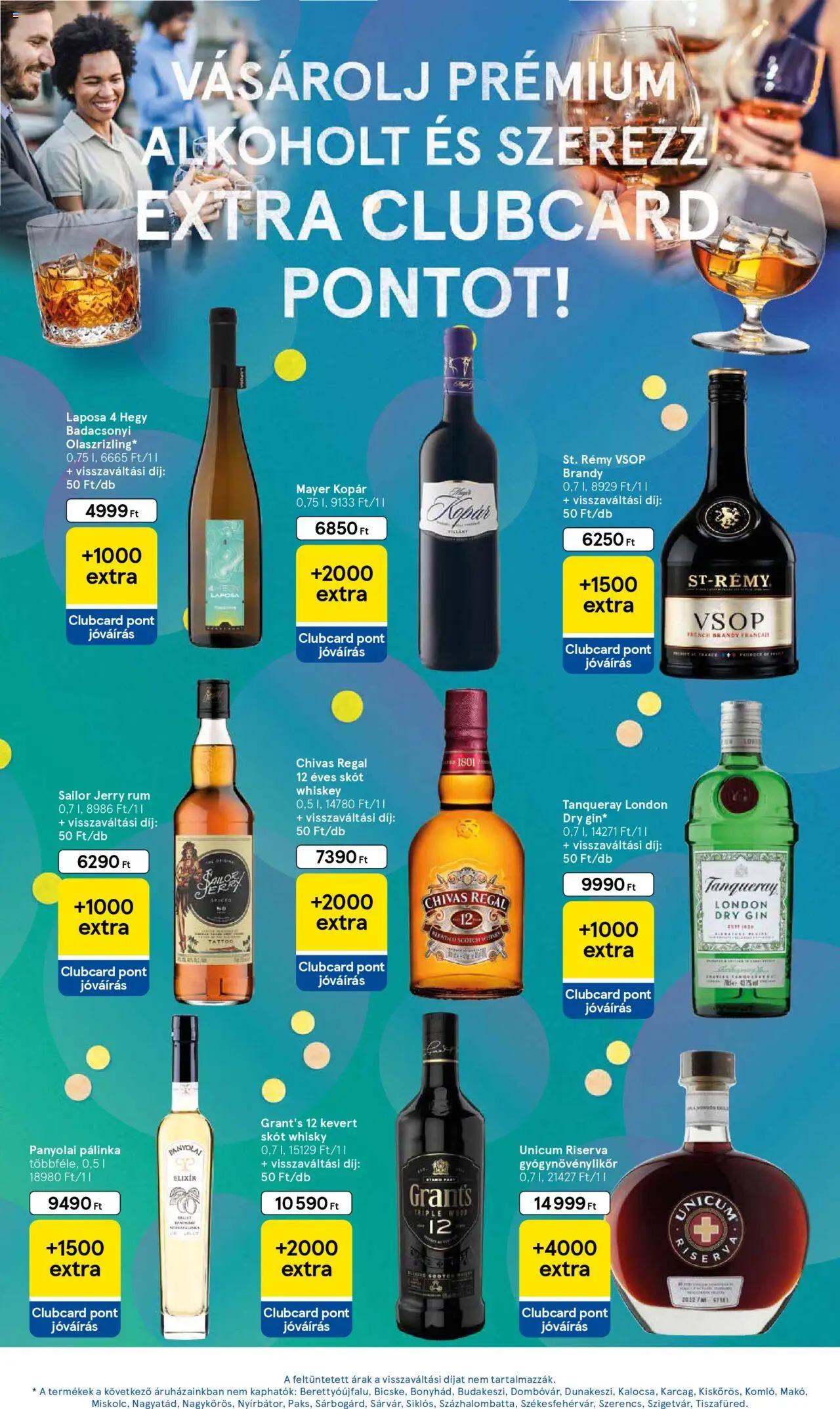 Tesco akciós ujság - amely érvényes a következő dátumtól: 21.10.2025 | Oldal: 11 | Termékek: Pálinka, Unicum riserva, Brandy, Rum