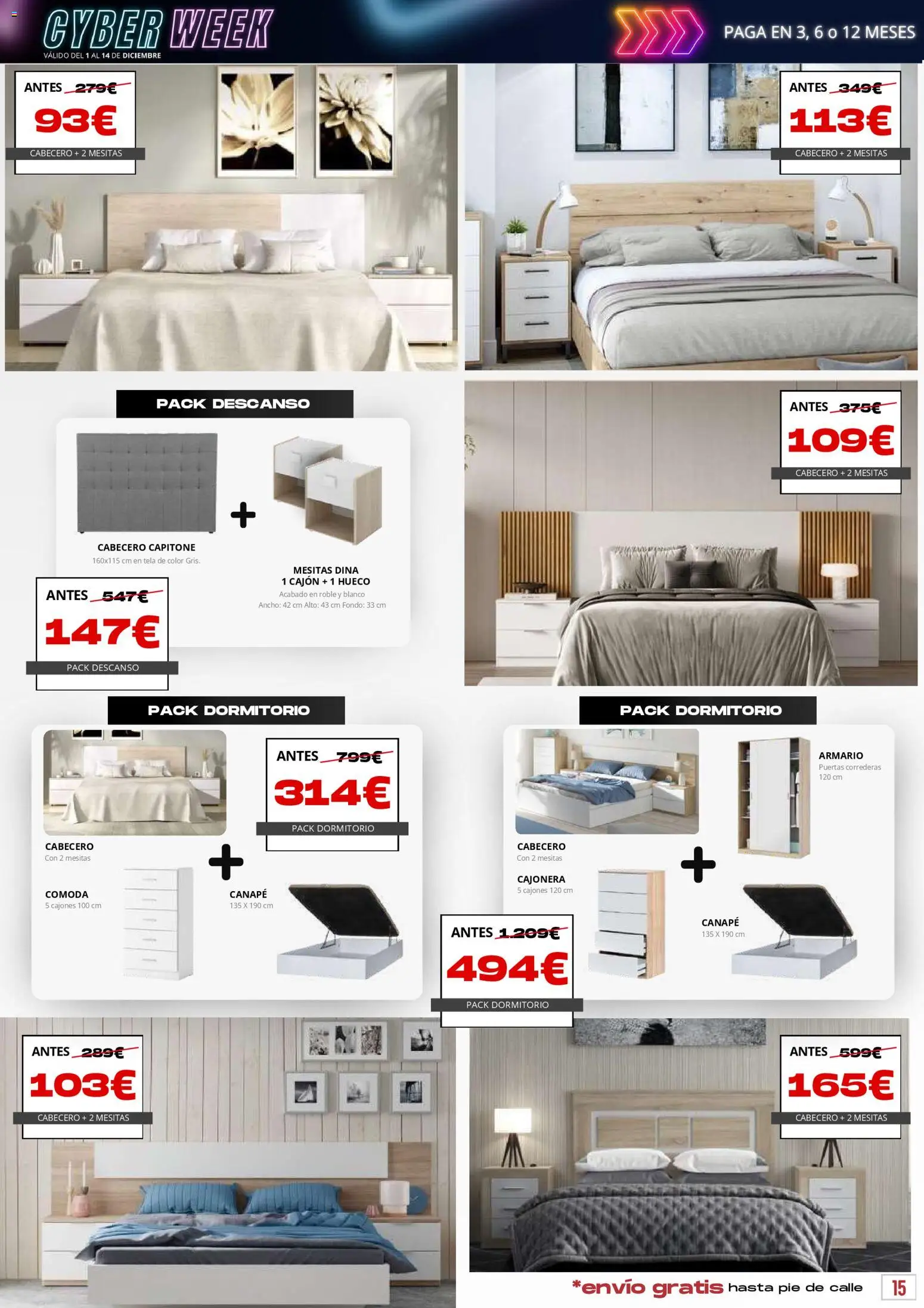 Atrapa Muebles - folleto │ válido desde el 01.12.2025 | Página: 15 | Productos: Cajonera, Armario