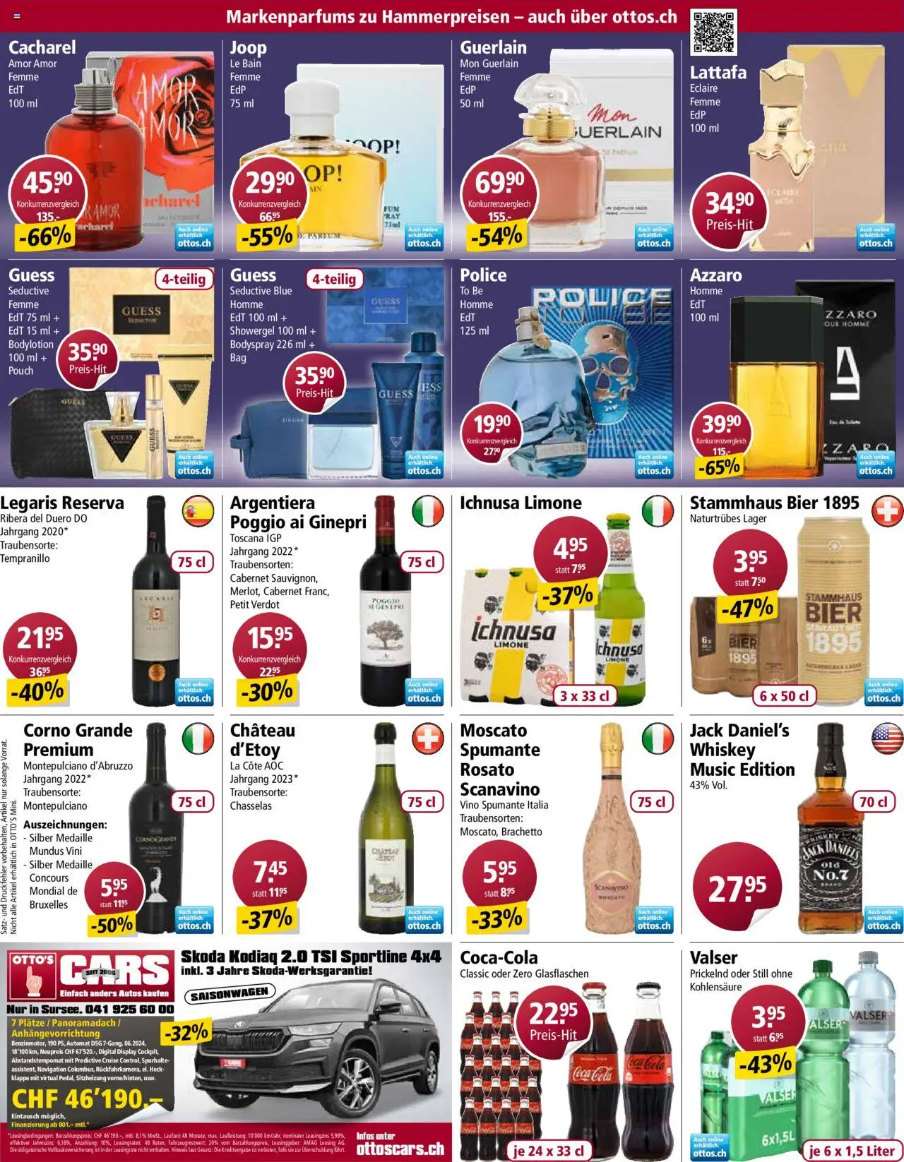 Otto's Aktionen ab 12.08.2025 | Seite: 12 | Produkte: Navigation, Coca Cola, Bier, Whiskey