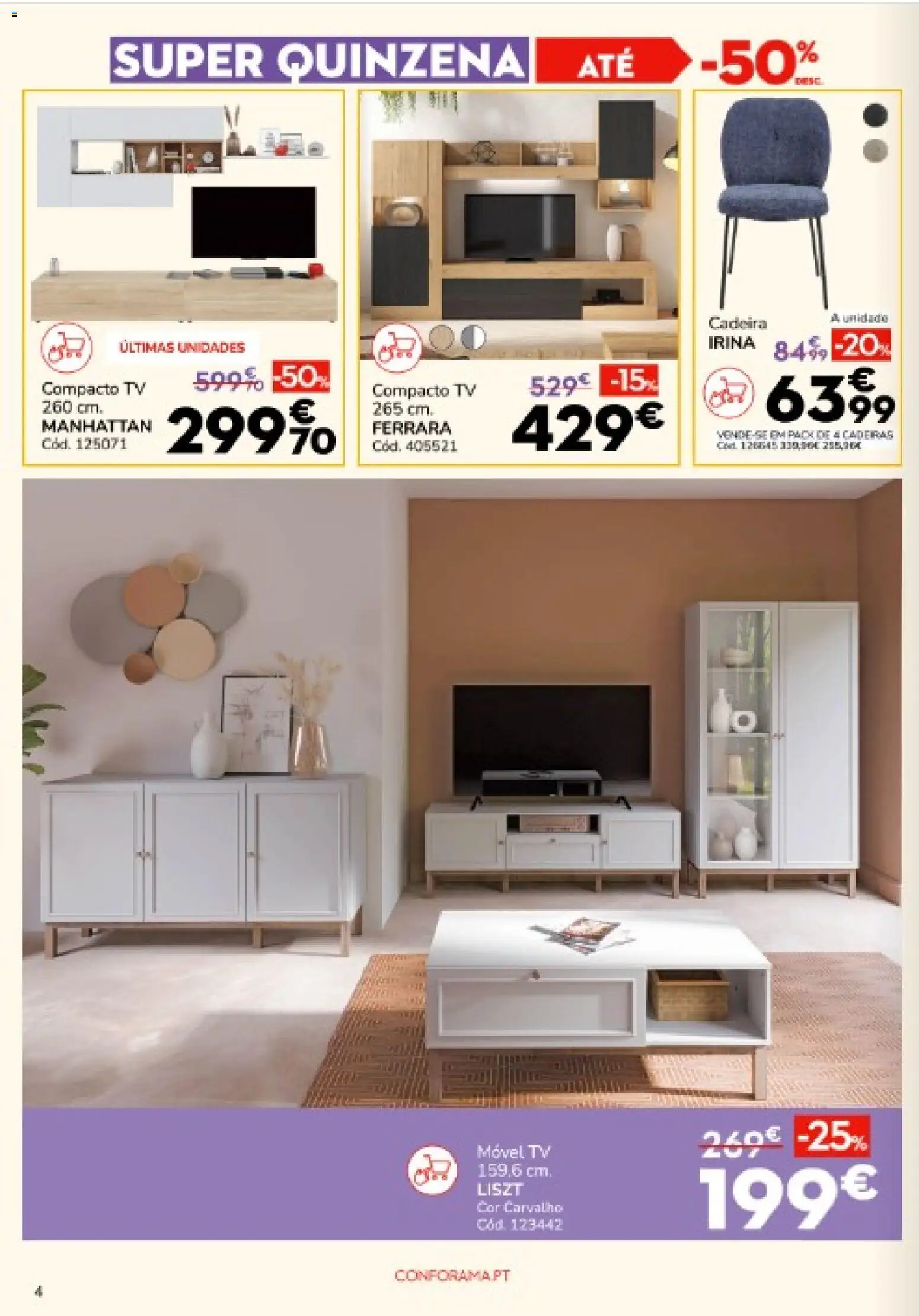 Conforama folheto │ válido de 18.12.2025 | Página: 4 | Produtos: Cadeira