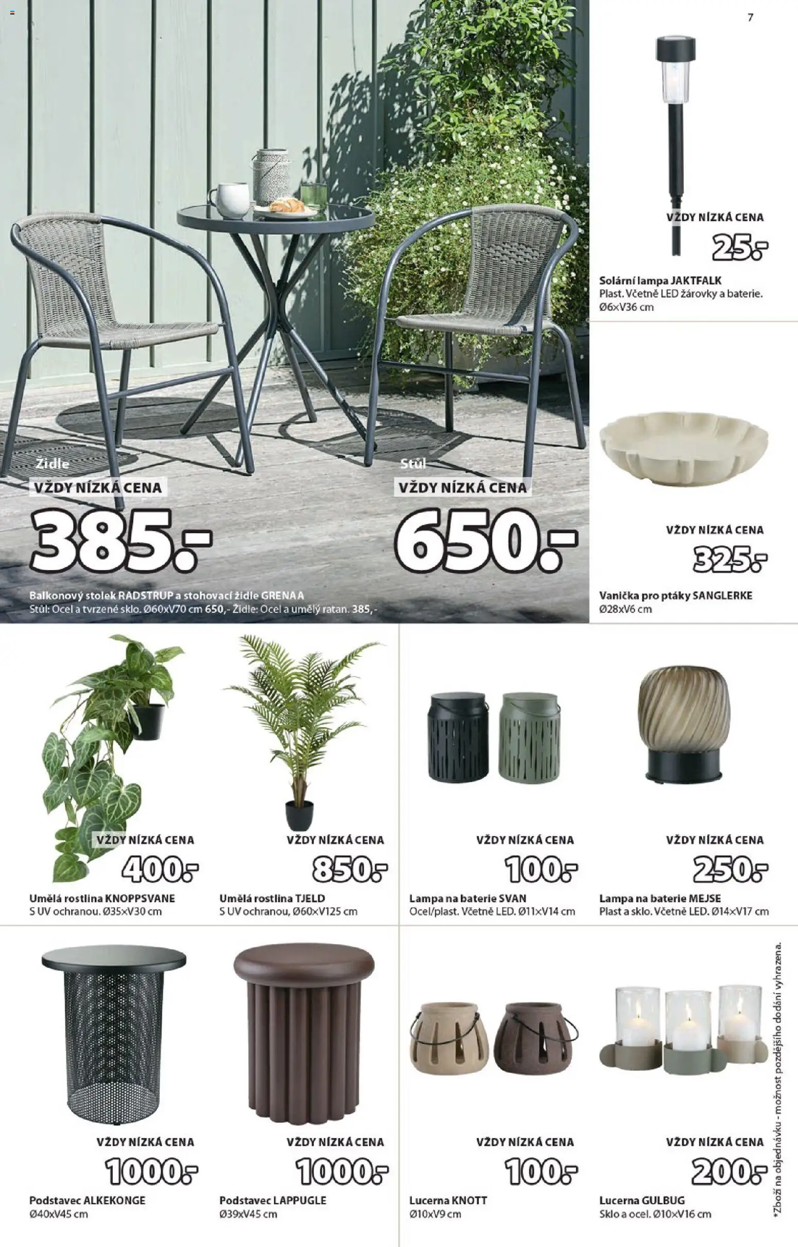 JYSK leták od 15.04.2026 | Strana: 7 | Produkty: Lucerna, Židle, Lampa, LED