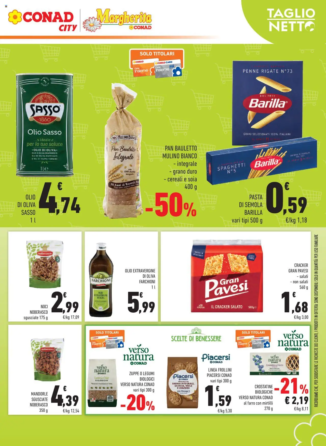 Volantino Conad del 22.10.2025 | Pagina: 15 | Prodotti: Farina, Pasta, Noci, Mirtilli