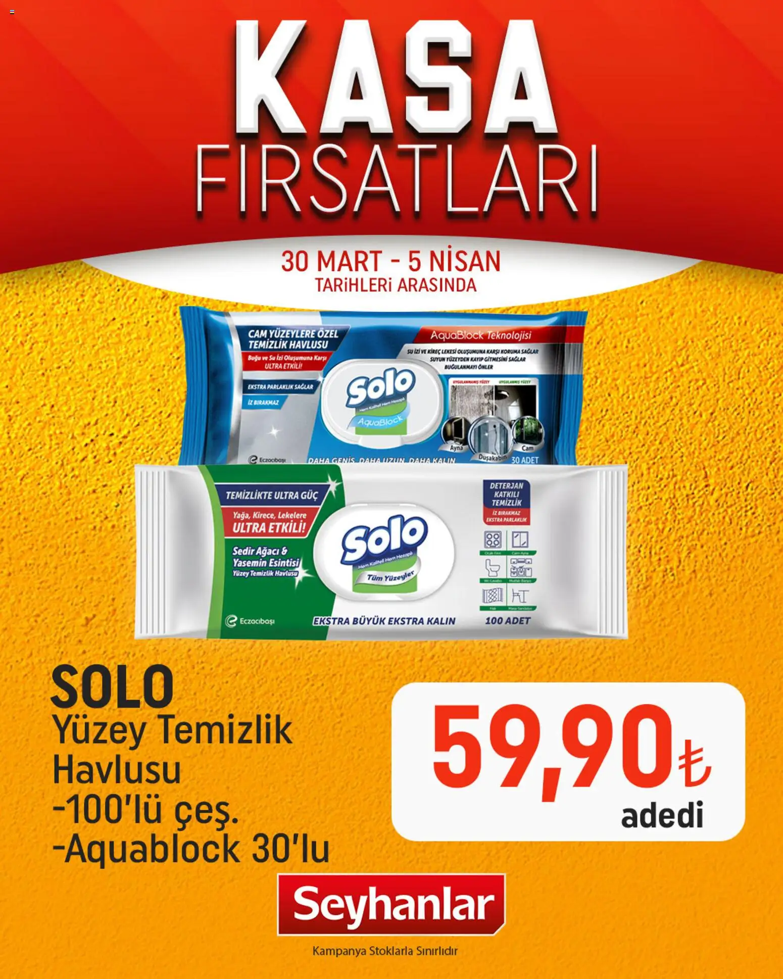 Seyhanlar Market - Katalog Kasa Fırsatları - 30.03.2026 tarihinden itibaren geçerlidir | Sayfa: 3 | Ürünler: Deterjan, Su, Yasemin, Kasa