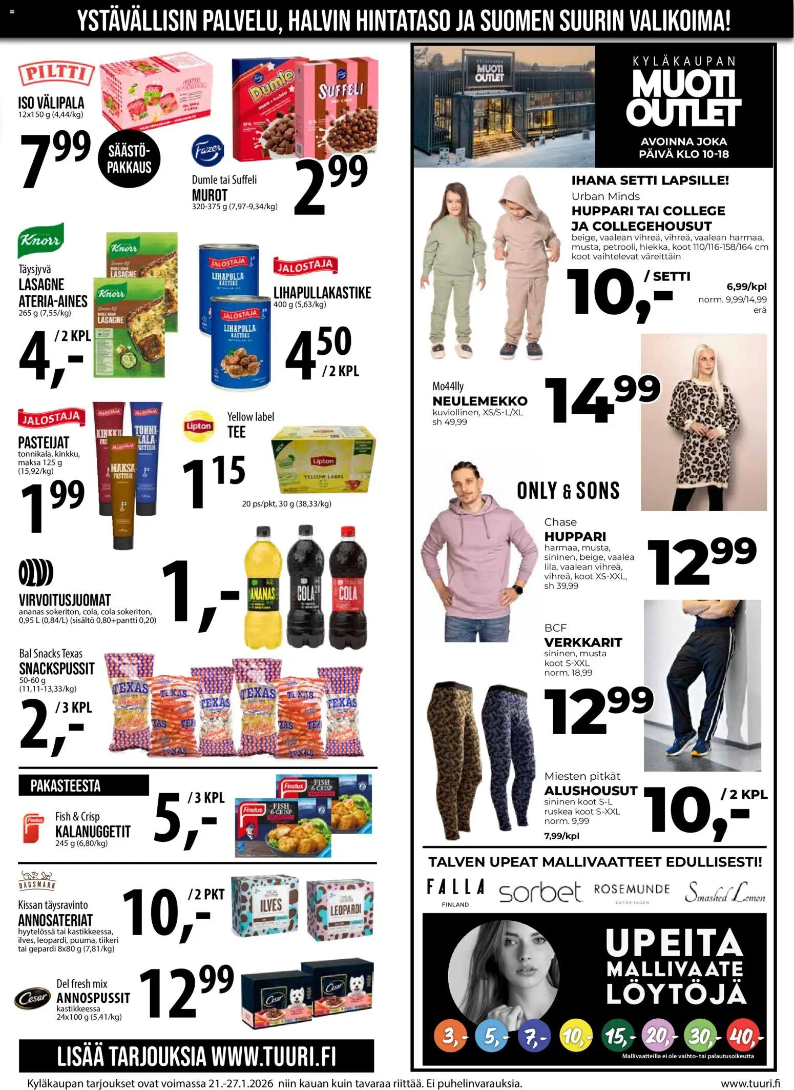 Tuuri tarjoukset – voimassa 21.01.2026 alkaen | Sivu: 6 | Tuotteet: Virvoitusjuomat, Huppari, Ananas, Murot