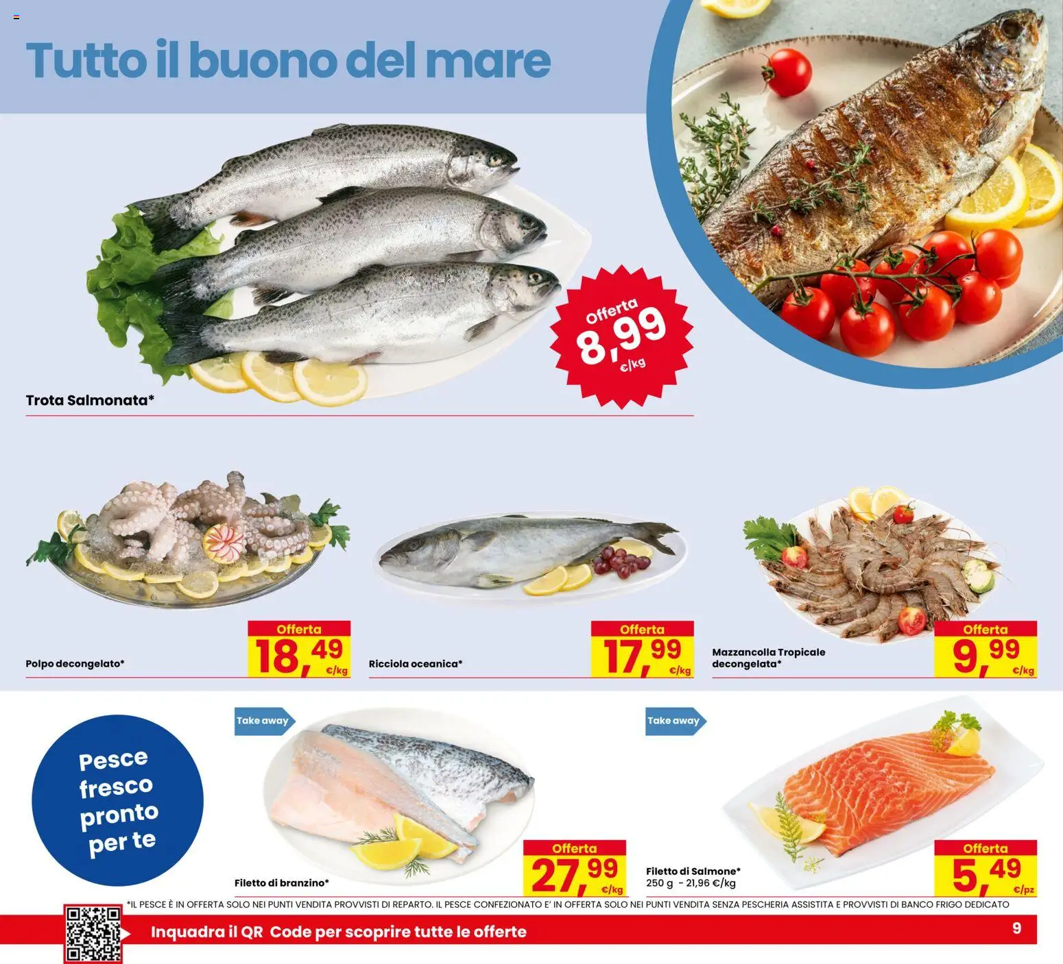 Volantino Despar del 08.01.2026 | Pagina: 9 | Prodotti: Tè, Il pesce, Polpo, Trota