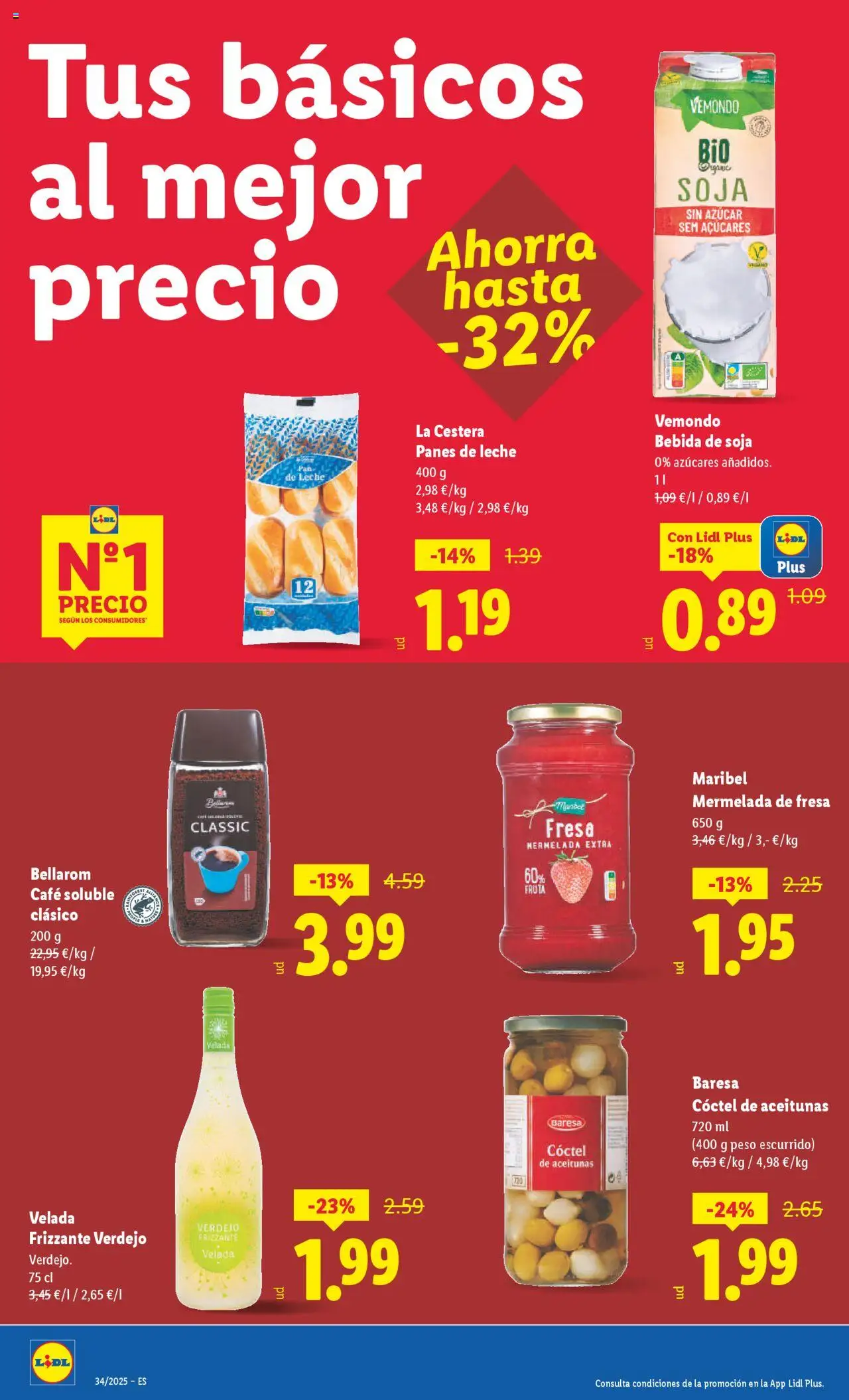 Lidl catálogo BCN │ válido desde el 18.08.2025 | Página: 6 | Productos: Leche, Μηχανή καφέ, Peso, Bebida de soja