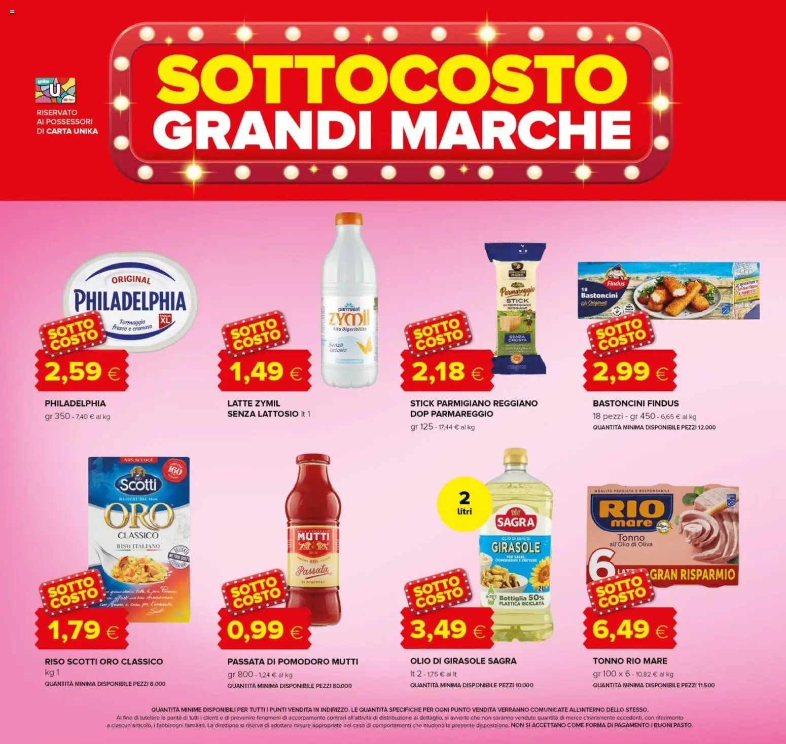 Volantino Oasi del 21.11.2025 | Pagina: 2 | Prodotti: Riso, Tonno, Olio di girasole, Parmigiano reggiano