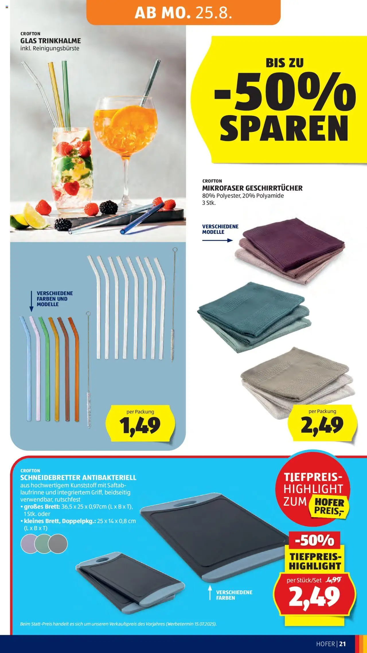 Hofer Flugblatt gültig ab 22.08.2025 | Seite: 25