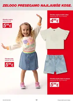 Kik katalog akcije – veljaven od 23.03.2026 | Stran: 12 | Izdelki: Krilo, Majica, Hlace, Kratke hlace