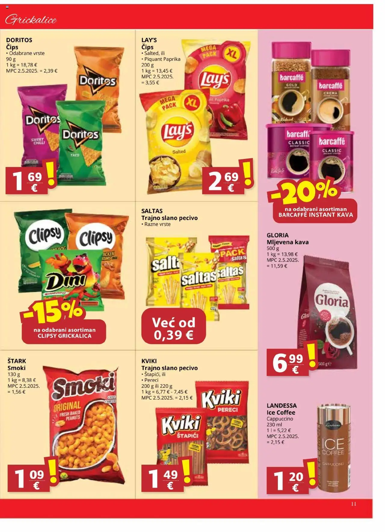 Ribola katalog | vrijedi od 20.08.2025 | Stranica: 11 | Proizvodi: Mljevena kava, Kava, Paprika, Pecivo