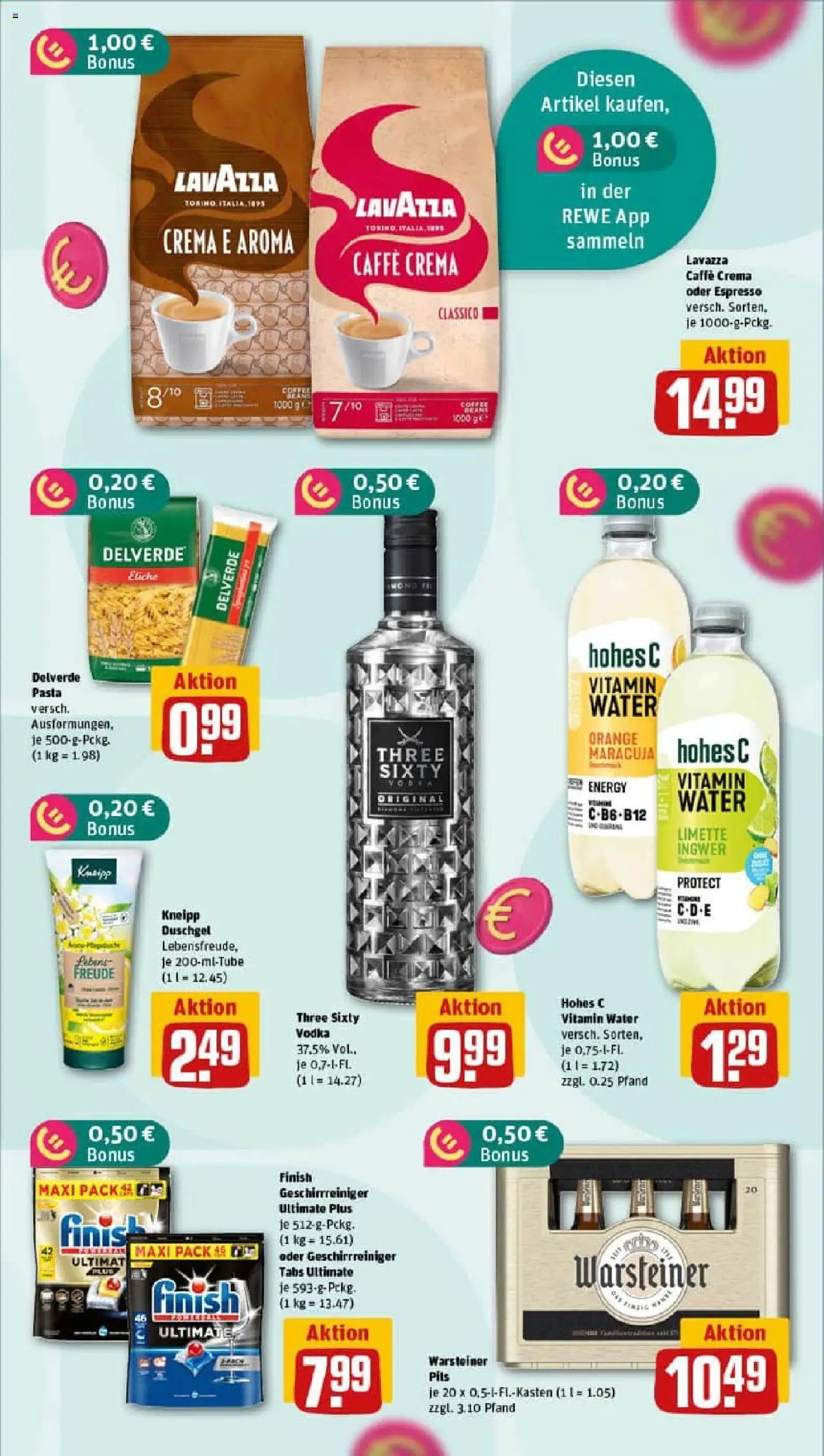 Rewe prospekt Münster	 – gültig ab 13.10.2025 | Seite: 11 | Produkte: Kaffee, Finish, Duschgel, Vodka