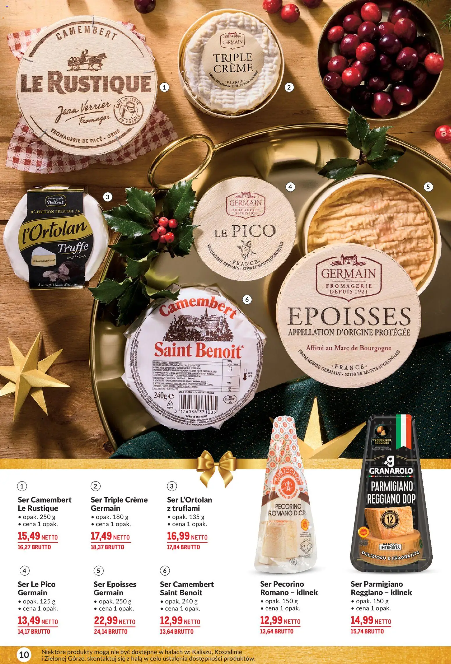 Makro Gazetka - Delikatesy od 25.11.2025 | Strona: 10 | Produkty: Pecorino, Ser camembert, Camembert, Ser