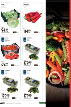18.03.2026 tarihinden itibaren geçerli olan Metro kataloğu önizlemesi | Sayfa: 3 | Ürünler: Domates, Balık, Salata, Biber