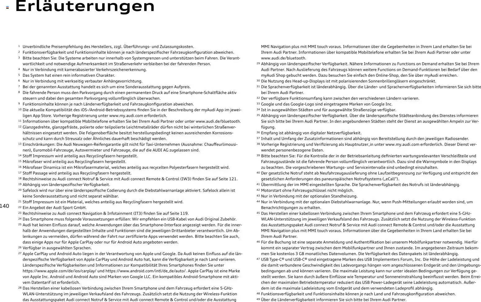 Audi Q3 – gültig ab 29.01.2026 | Seite: 140 | Produkte: Batterie