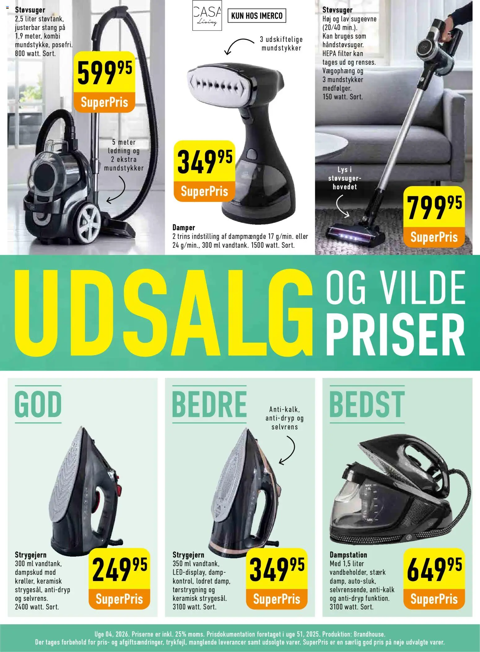 Imerco tilbudsavis – gyldig fra 16.01.2026 | Side: 20 | Produkter: Søm, Støvsuger, Strygejern