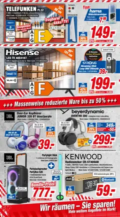 Expert Prospekt 	 - gültig ab dem 18.08.2025 | Seite: 7 | Produkte: Hisense, Smart TV, Radiowecker, Kopfhörer