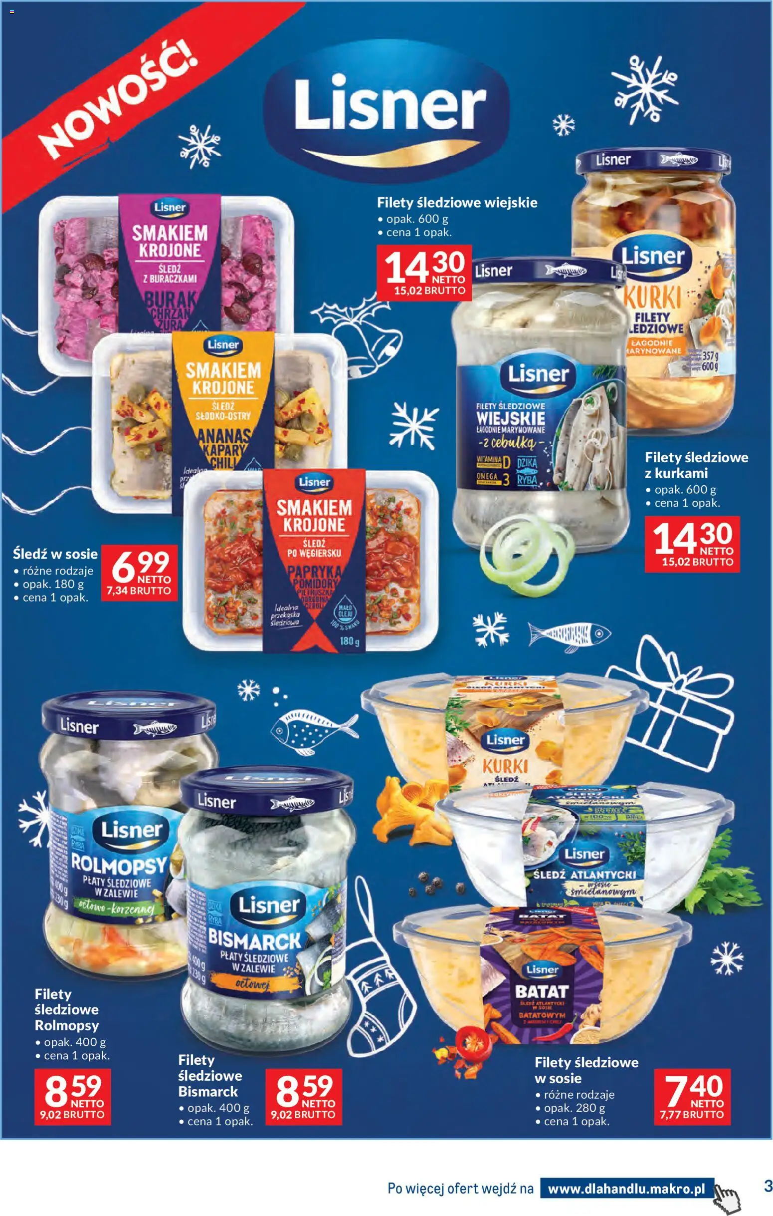 Makro Gazetka - Dystrybucja do sklepów od 25.11.2025 | Strona: 3 | Produkty: Batat, Śledź, Kapary, Ananas