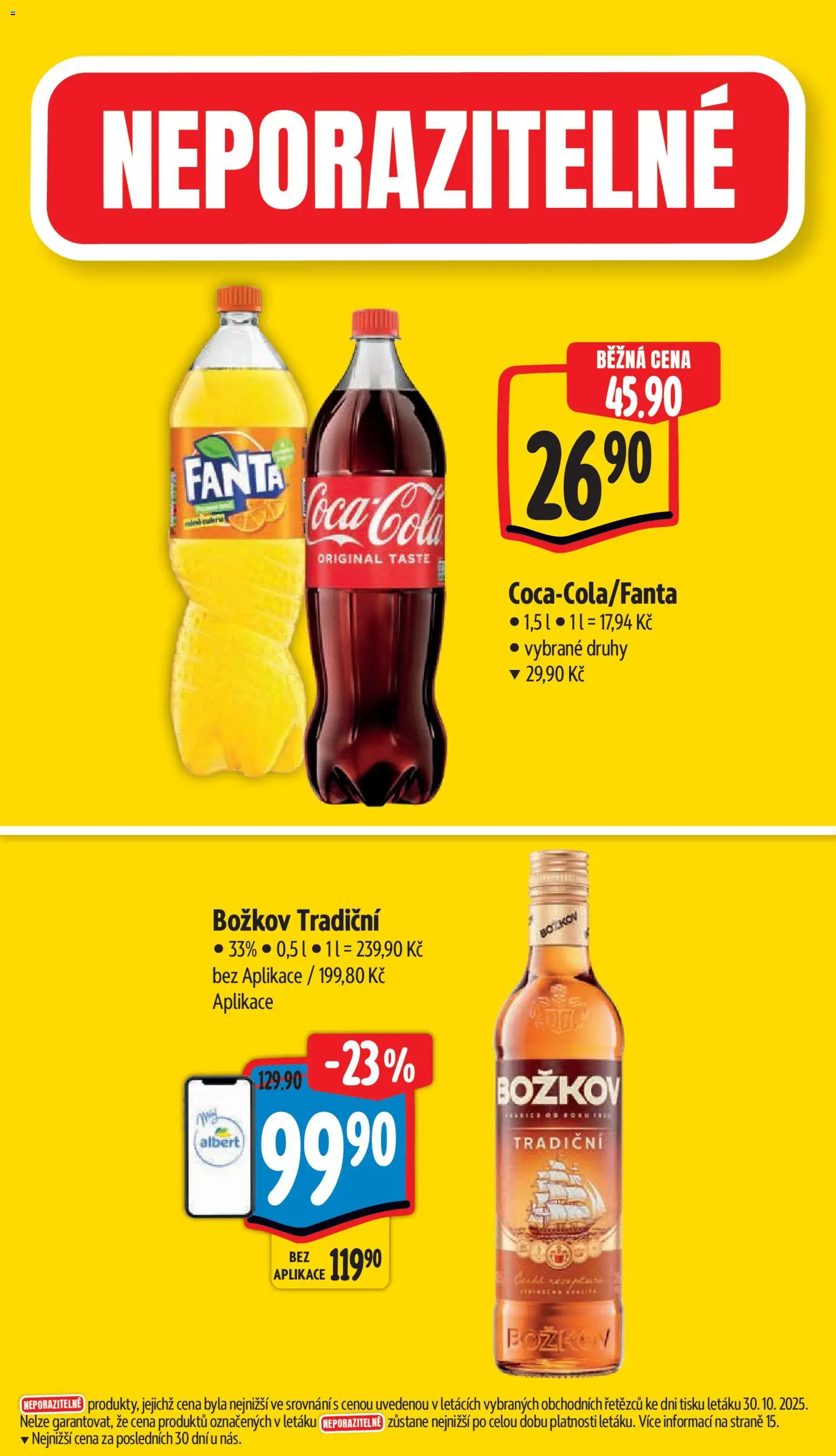 Albert leták - Supermarket od 05.11.2025 | Strana: 4 | Produkty: Fanta, Božkov