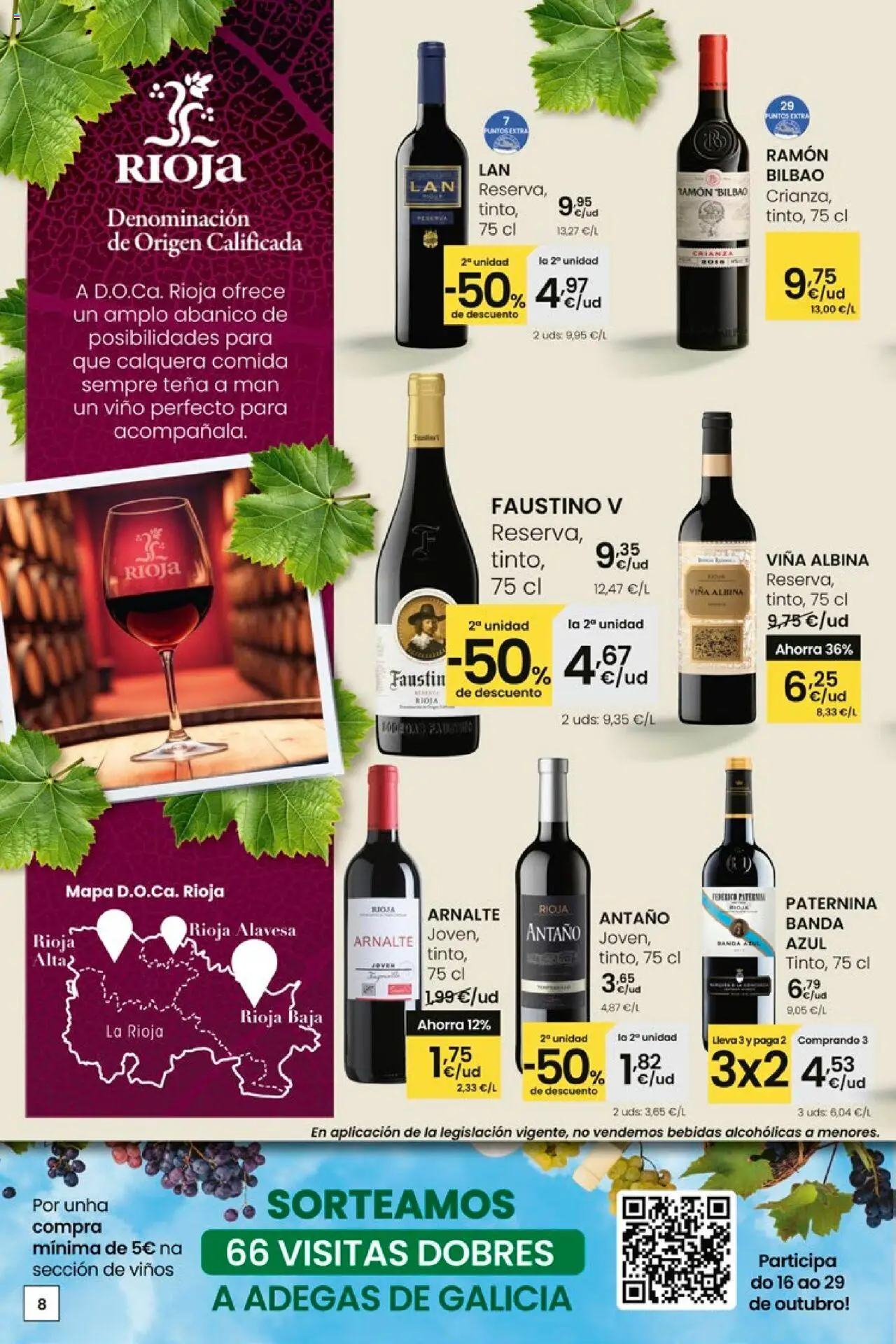 Eroski - Pans Queixos Viños │ válido desde el 16.10.2025 | Página: 8 | Productos: Vino