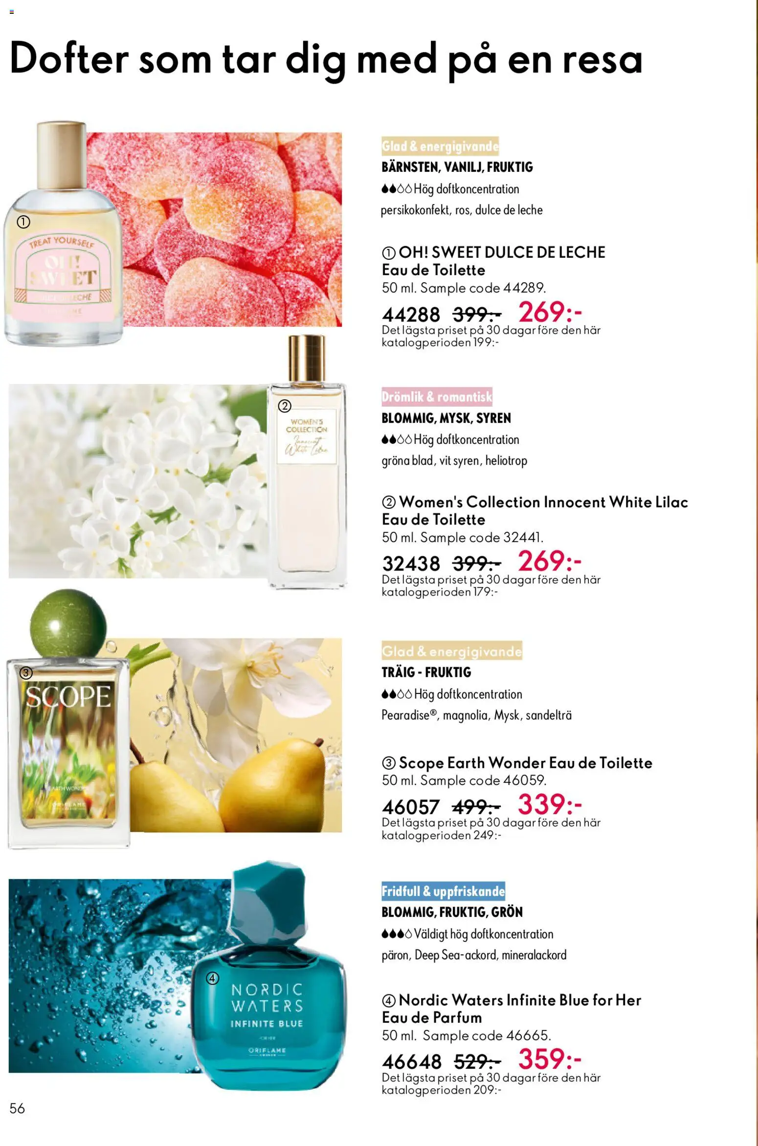 Oriflame reklamblad aktuell från 19.11.2025 | Sida: 56 | Produkter: Eau de toilette