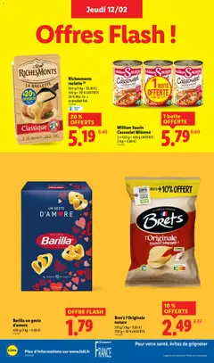 LIDL - Prévisualisation de Richesmonts raclette (2), 504 g (1 kg = 10,30 €), 420 g + 20% OFFERTS, 26% Mat. Gr. s valide à partir de 12.02.2026 | Page: 16