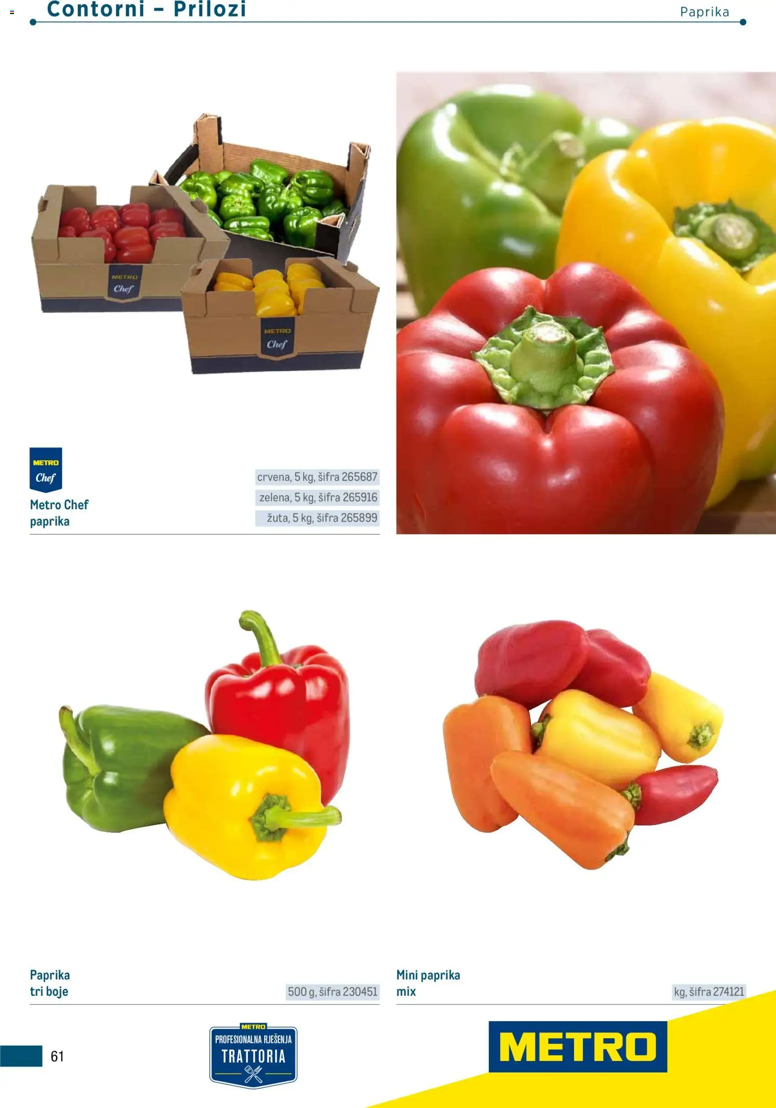 Metro katalog | vrijedi od 05.03.2026 | Stranica: 61 | Proizvodi: Paprika