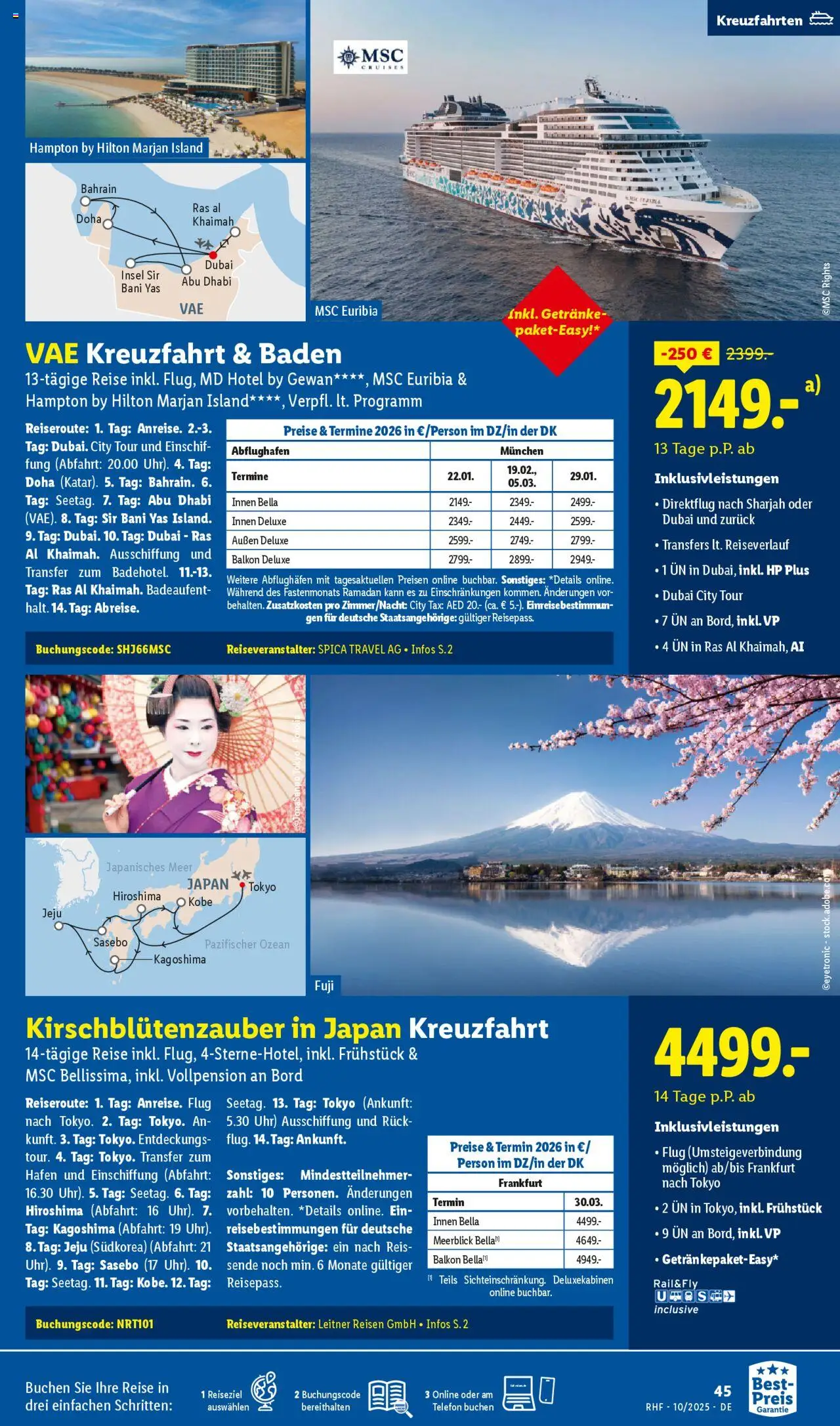 Lidl Reisen Prospekt 	 – gültig ab 26.09.2025 | Seite: 45 | Produkte: HP, Reis, Telefon, Uhr