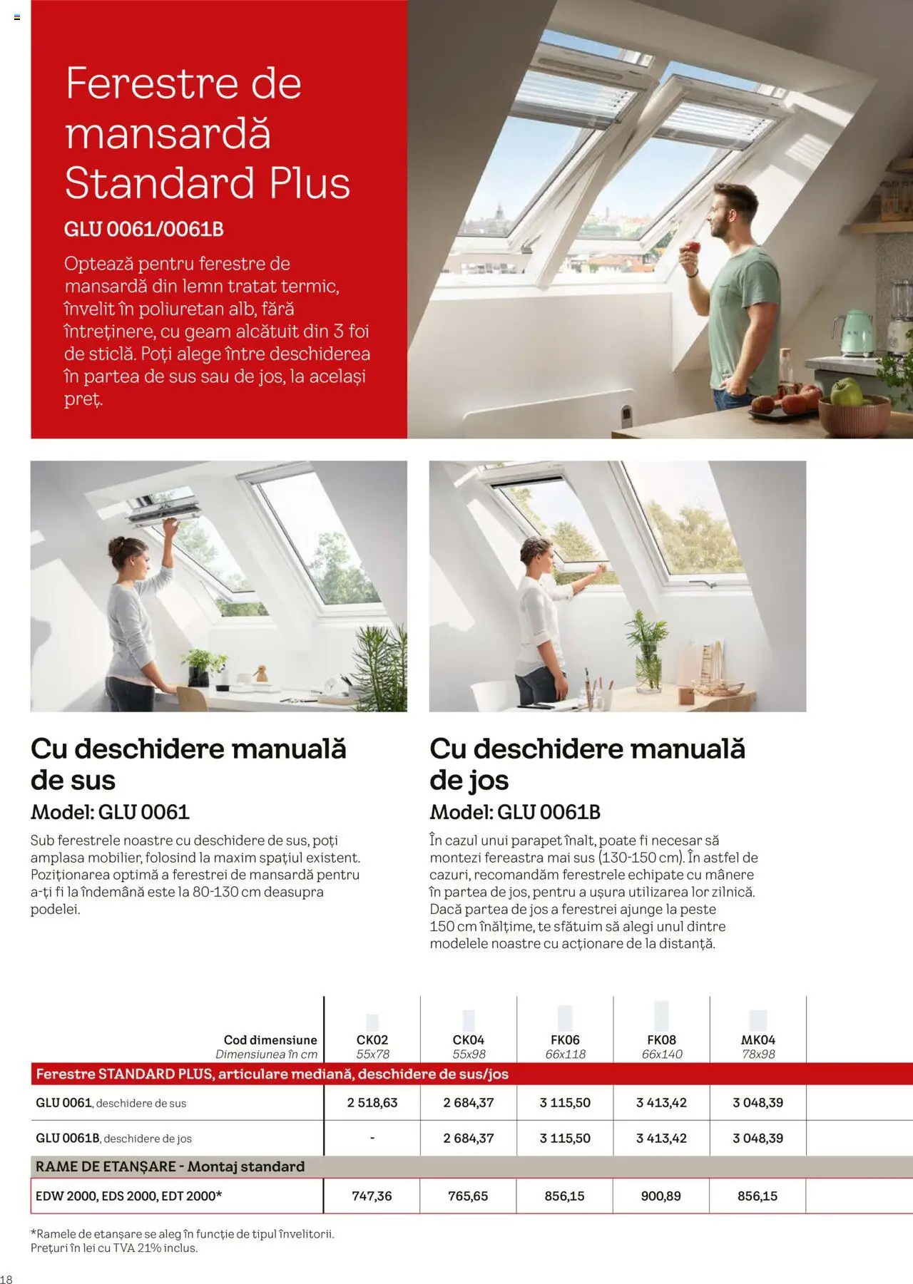 Catalog Velux – valabil de la 25.02.2025 | Pagină: 18 | Produse: Fereastră, Pește