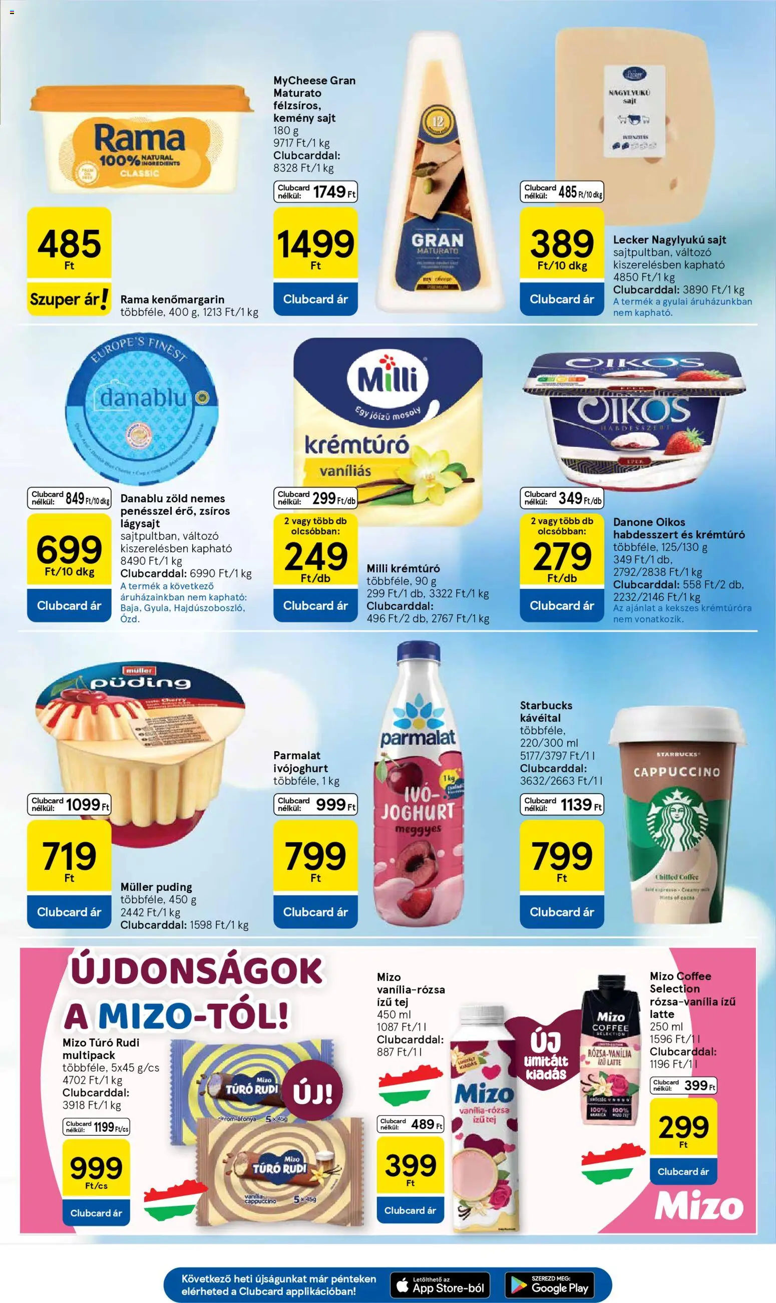 Tesco akciós ujság - amely érvényes a következő dátumtól: 05.02.2026 | Oldal: 19 | Termékek: Puding, Krémtúró, Sajt, Joghurt