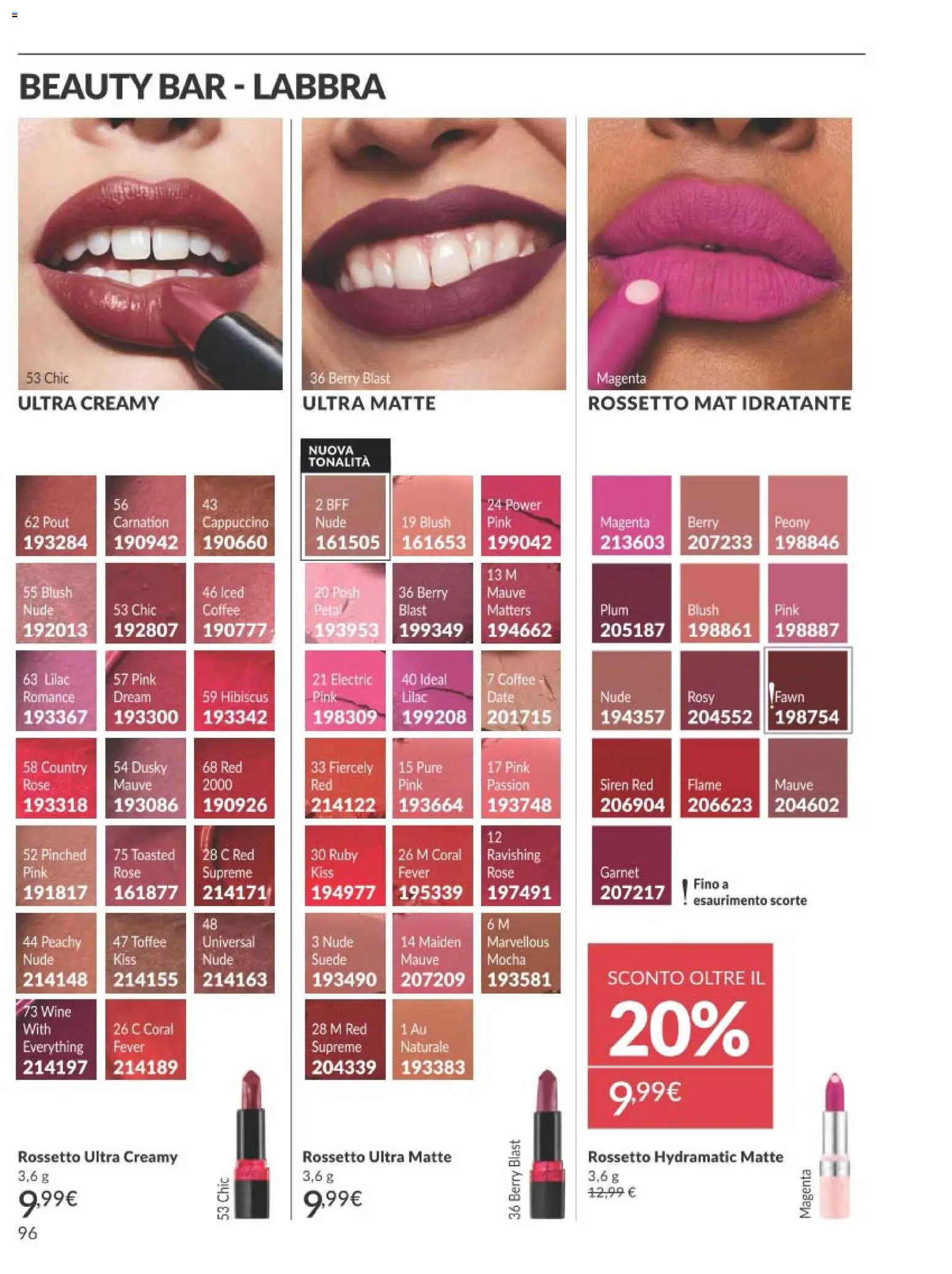 Volantino Avon del 01.11.2025 | Pagina: 96