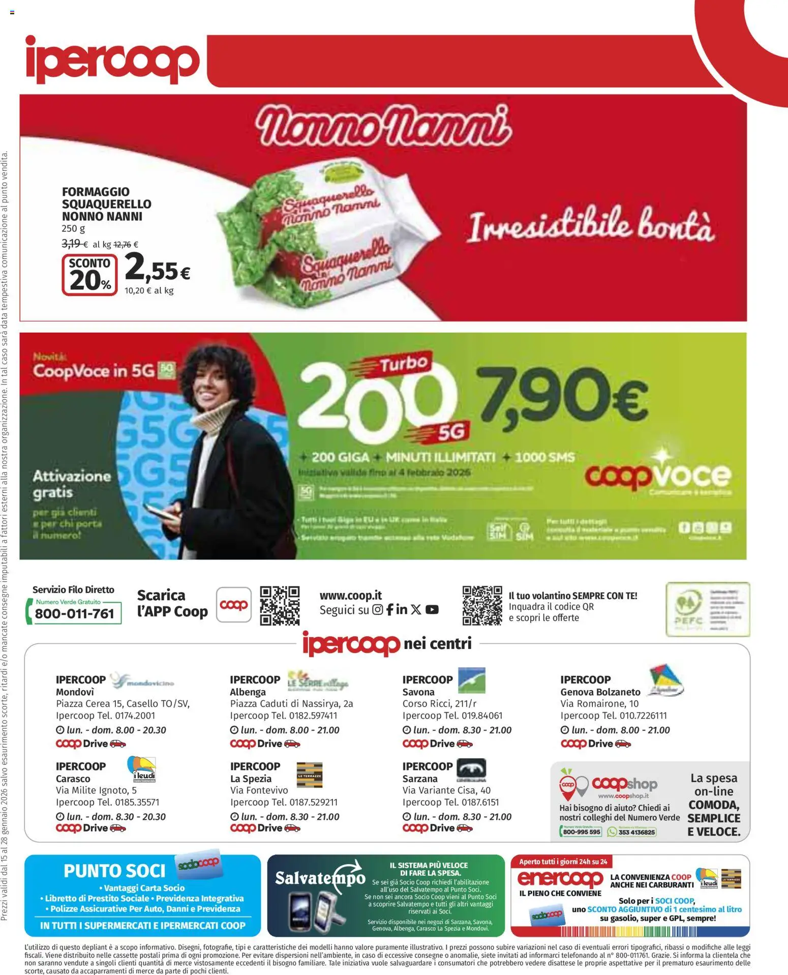 Volantino Ipercoop del 15.01.2026 | Pagina: 34 | Prodotti: Tè, Formaggio, Data