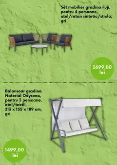 Ofertele Leroy Merlin valabile de la 26.03.2026 | Pagină: 2 | Produse: Balansoar