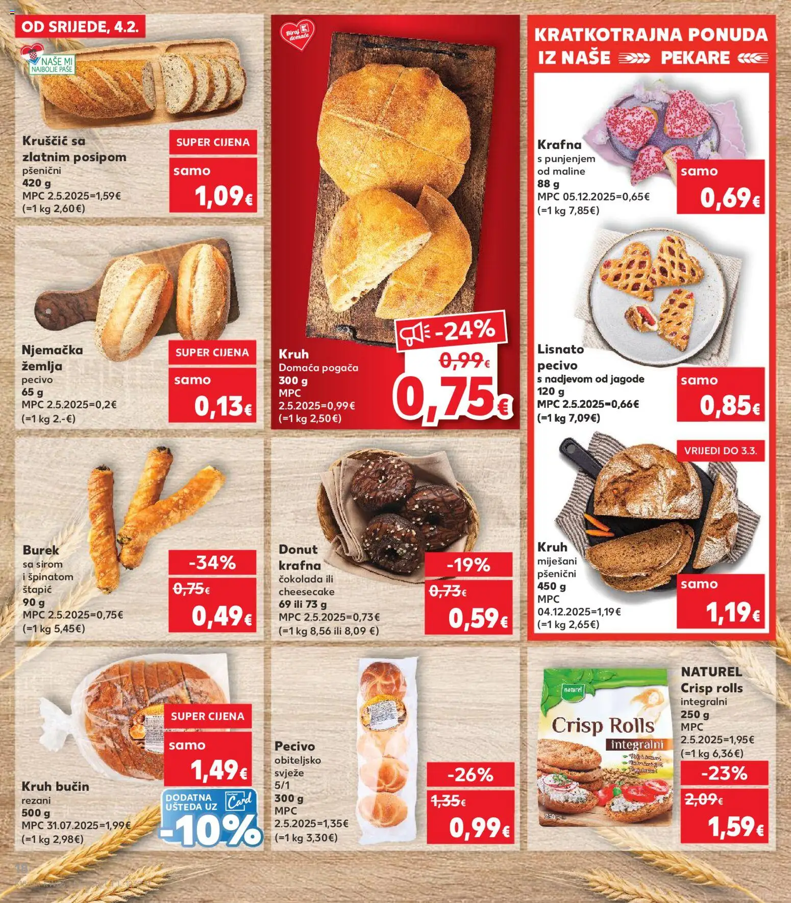 Kaufland katalog | vrijedi od 04.02.2026 | Stranica: 18 | Proizvodi: Čokolada, Jagode, Burek, Pecivo
