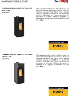Anteprima del volantino Eurobrico Stufe a Pellet catalogo valido a partire dal 23.07.2025 | Pagina: 46 | Prodotti: Pellet, Stufa a pellet, Stufa