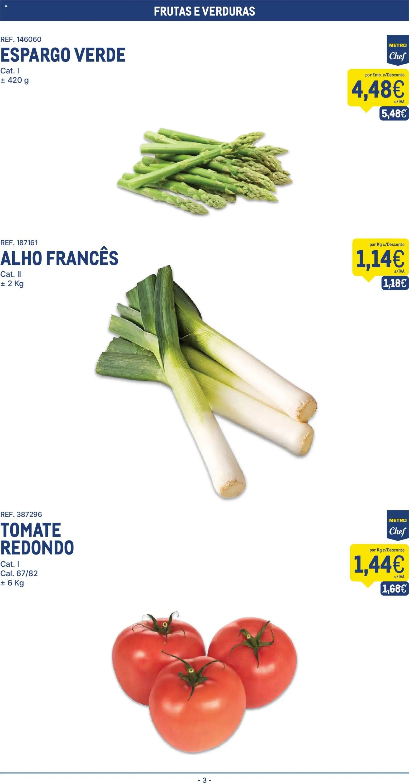 Makro folheto │ válido de 09.12.2025 | Página: 3 | Produtos: Alho francês, Tomate