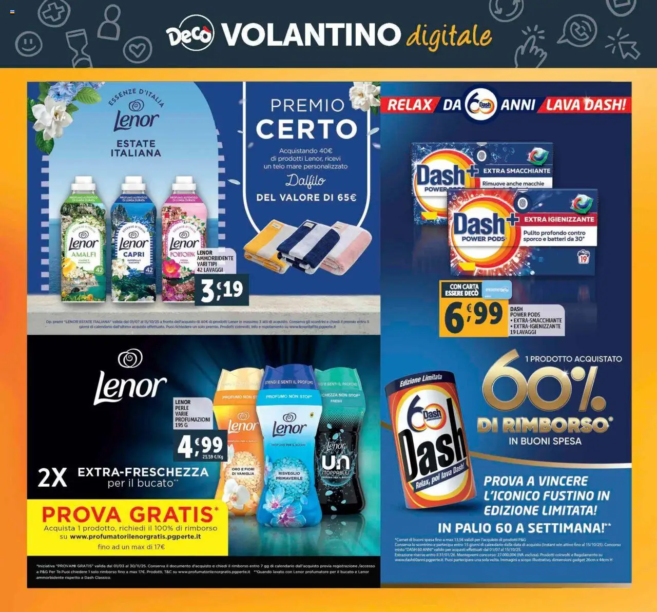Volantino Decò del 21.08.2025 | Pagina: 32 | Prodotti: Ammorbidente, Data, Profumo