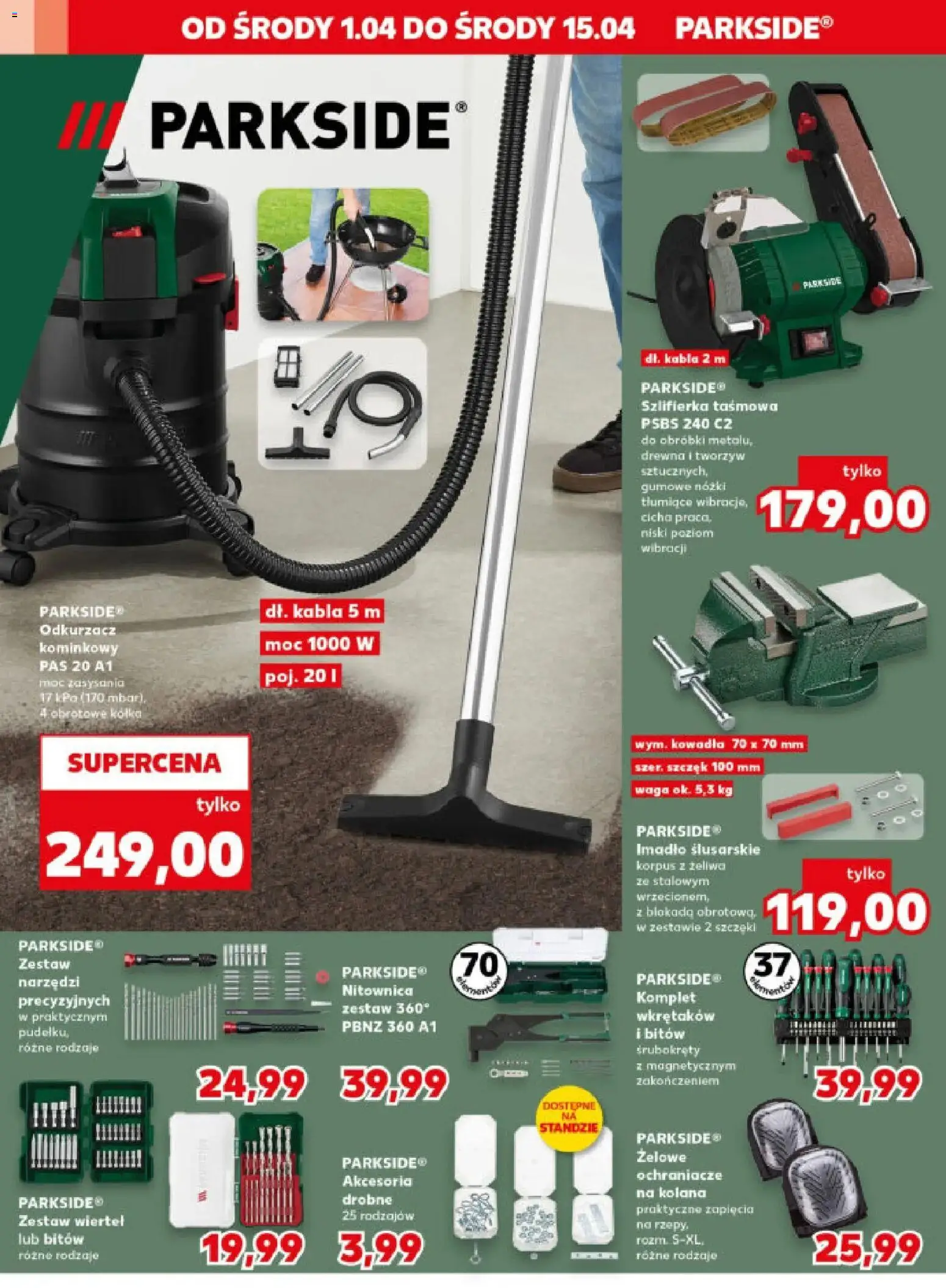 Kaufland gazetka - Mocny start od 07.04.2026 | Strona: 30 | Produkty: Waga, Odkurzacz, Szlifierka