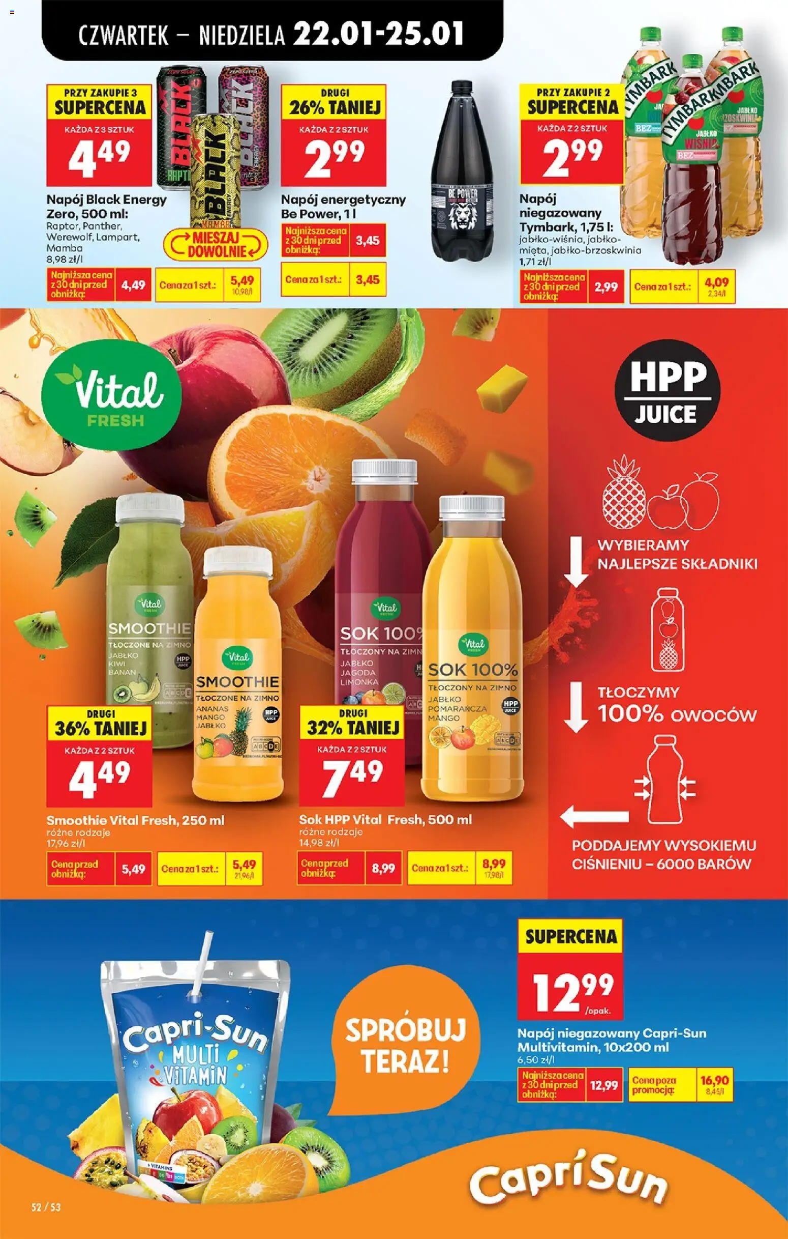 Biedronka gazetka - Oferta w tym tygodniu od 22.01.2026 | Strona: 60 | Produkty: Piwo żubr, Limonka, Leżak, Piwo perła